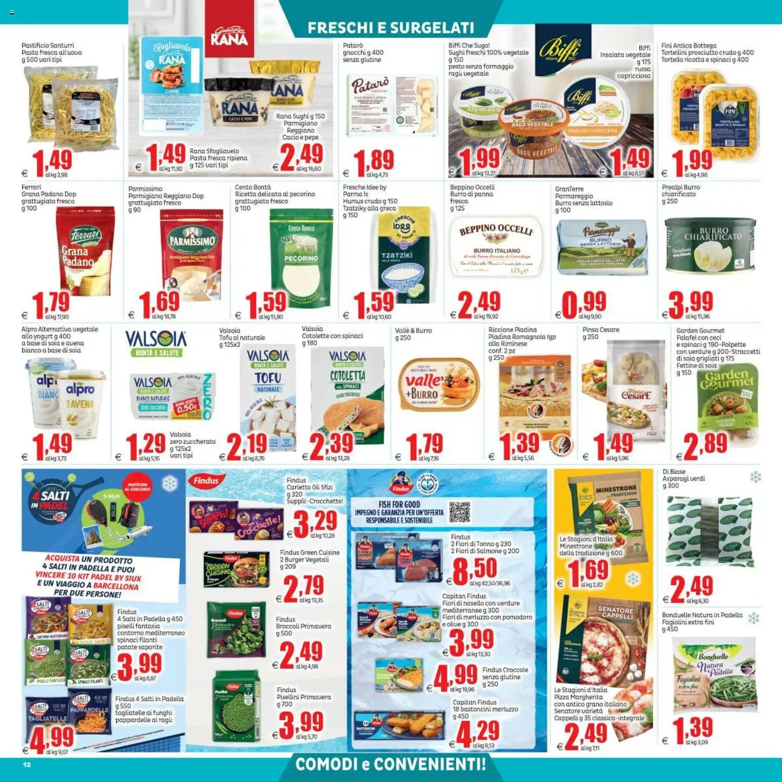 Volantino Elite Supermercati del 22.05.2026 | Pagina: 12 | Prodotti: Minestrone, Burro, Spinaci, Padella