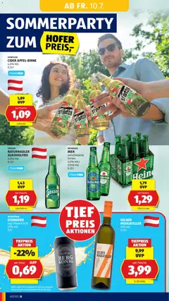 Hofer Flugblatt ab 10.07.2026 gültig | Seite: 12 | Produkte: Birne, Bier, Äpfel