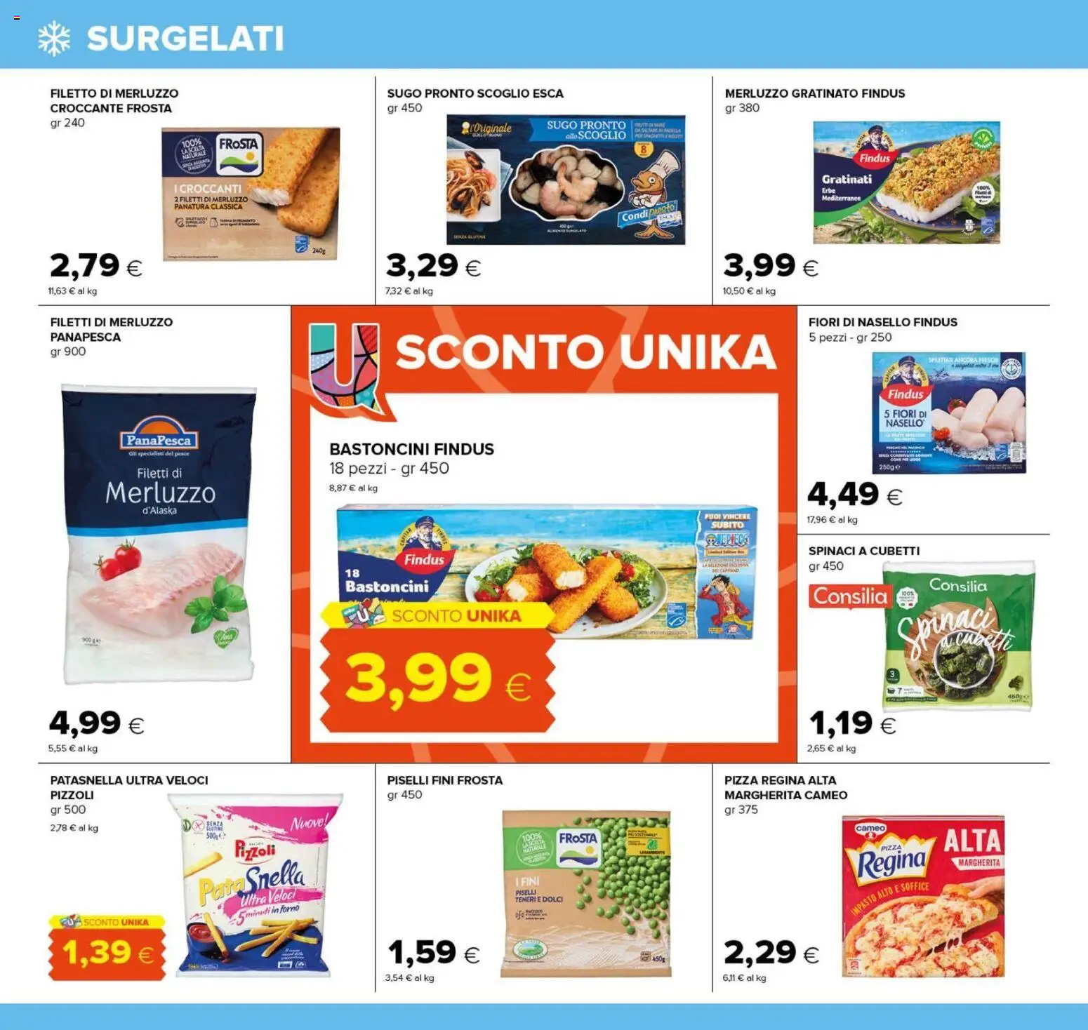Volantino Oasi del 04/09/2026 | Pagina: 14 | Prodotti: Erbe, Pizza, Pesce, Forno