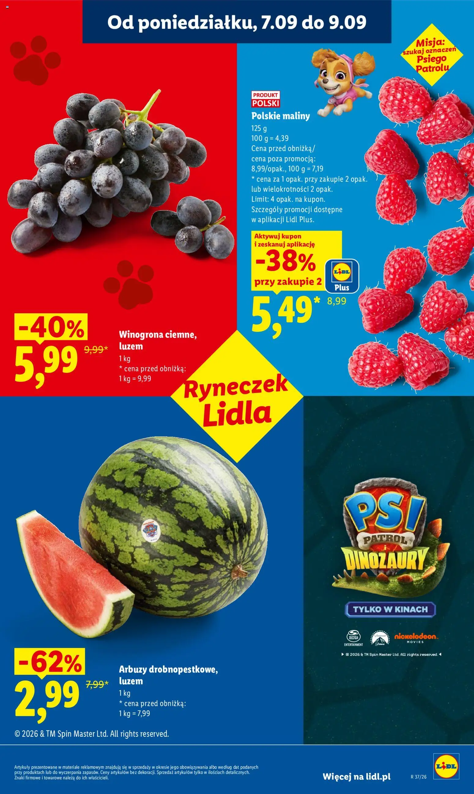Lidl Polsko leták od 07.09.2026 | Strana: 35 | Produkty: Maliny
