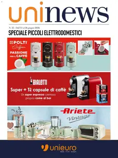 Anteprima del volantino Unieuro volantino Piccoli Elettrodomestici valido a partire dal 11.06.2026