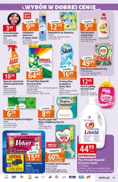 Pogląd oferty "E.Leclerc gazetka" - ważna od 06.10.2026 | Strona: 15 | Produkty: Chusteczki higieniczne, Domestos, Zawieszki do WC, Ręcznik papierowy