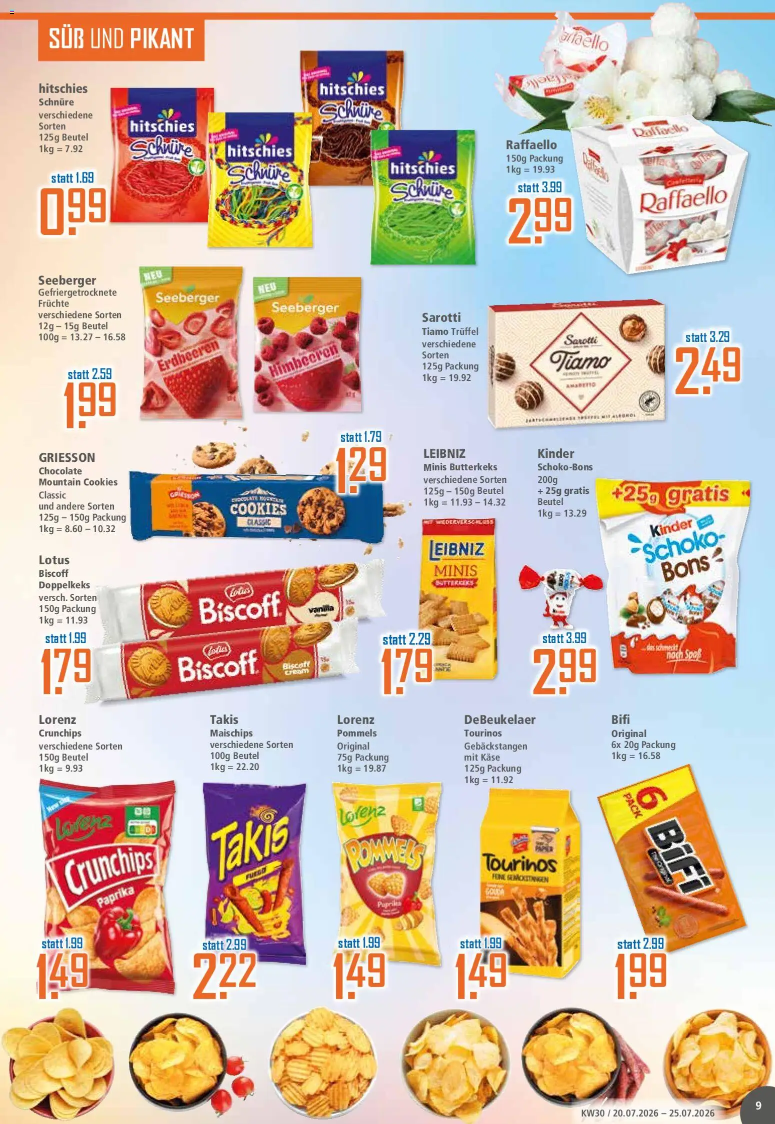 Klaas & Kock Prospekt – gültig ab 20.07.2026 | Seite: 9 | Produkte: Himbeeren, Raffaello, Paprika, Erdbeeren