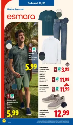 Anteprima del volantino ESMARA MEN Bermuda sportivi da uomo, Con cotone Misure: S-XL valido a partire dal 14.05.2026 | Pagina: 40