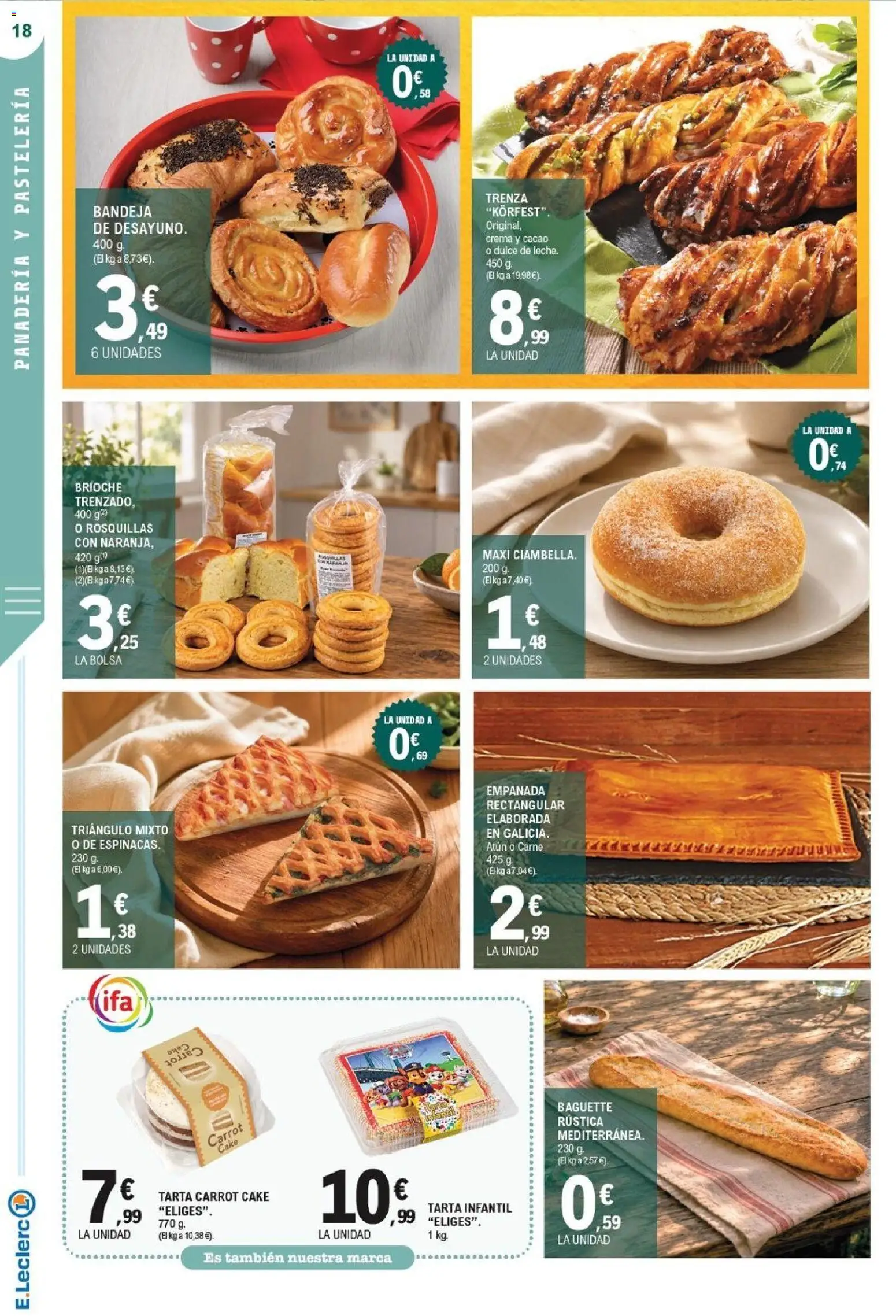E.Leclerc - Ciudad Real │ válido desde el 07/10/2026 | Página: 18 | Productos: Atún, Crema, Brioche, Cacao