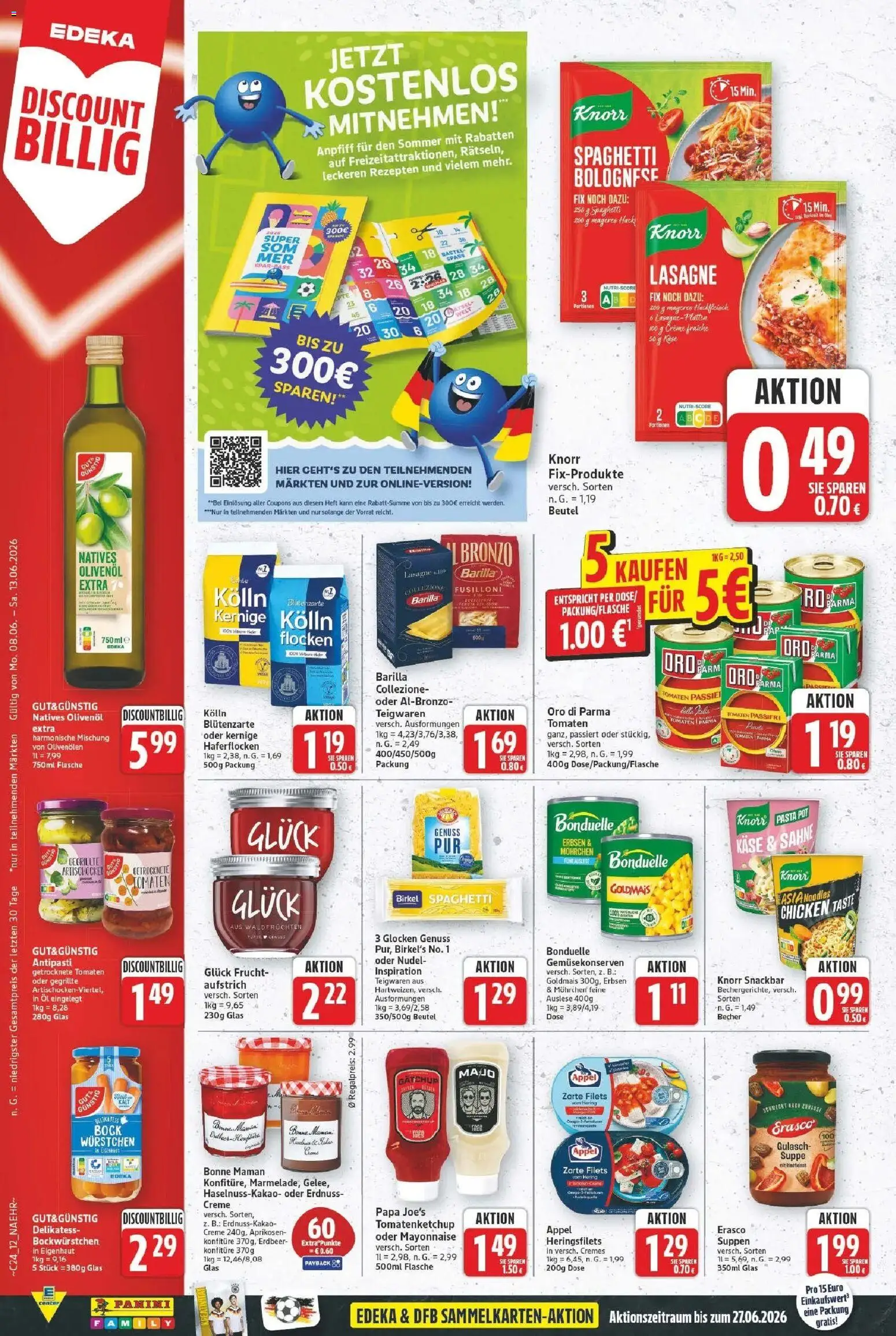 E center Prospekt Bitterfeld-Wolfen – gültig ab 08.06.2026 | Seite: 12 | Produkte: Käse, Öl, Erasco, Erbsen