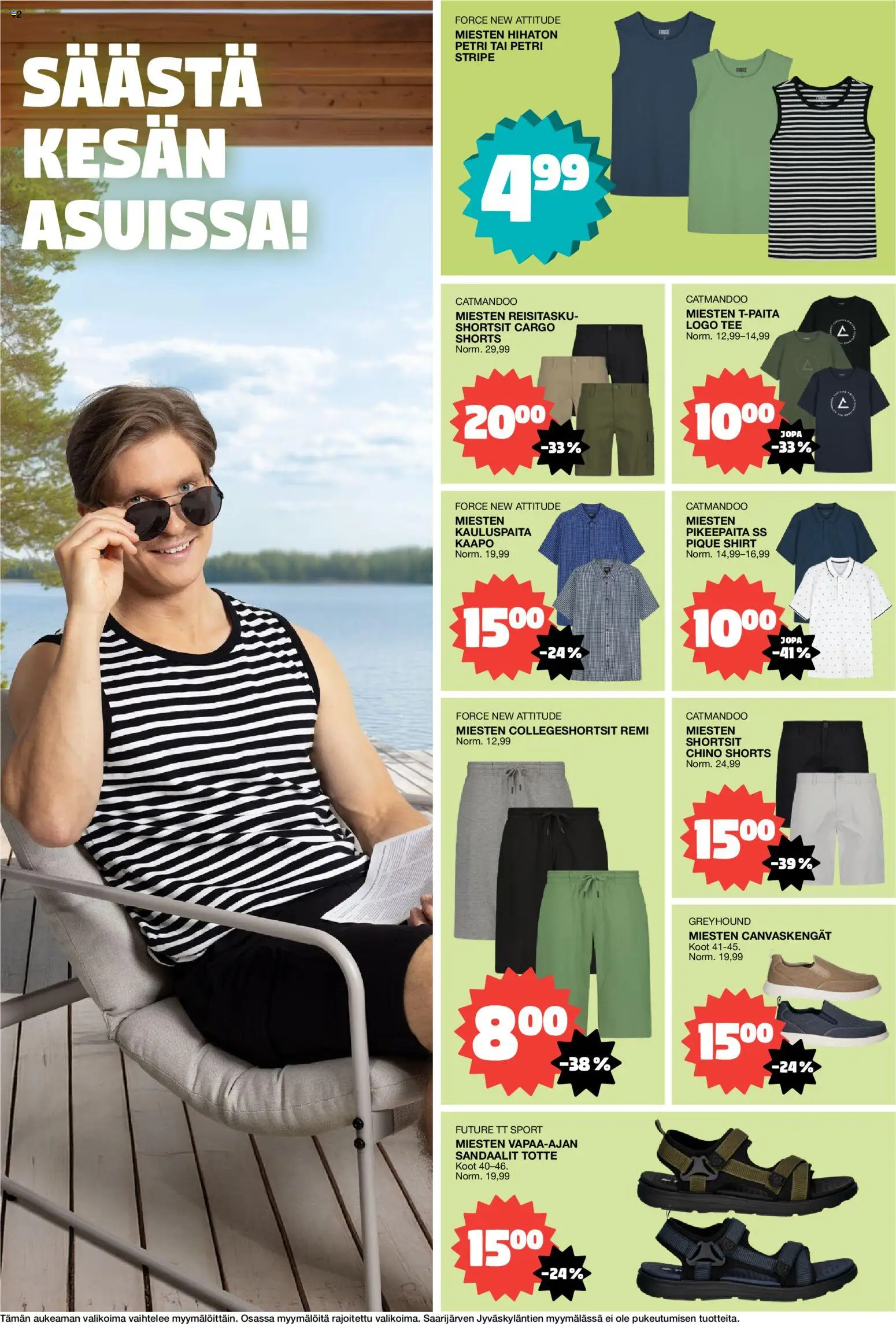 Tokmanni tarjoukset – voimassa 11.05.2026 alkaen | Sivu: 12 | Tuotteet: Kauluspaita, T-paita, Sandaalit, Tee