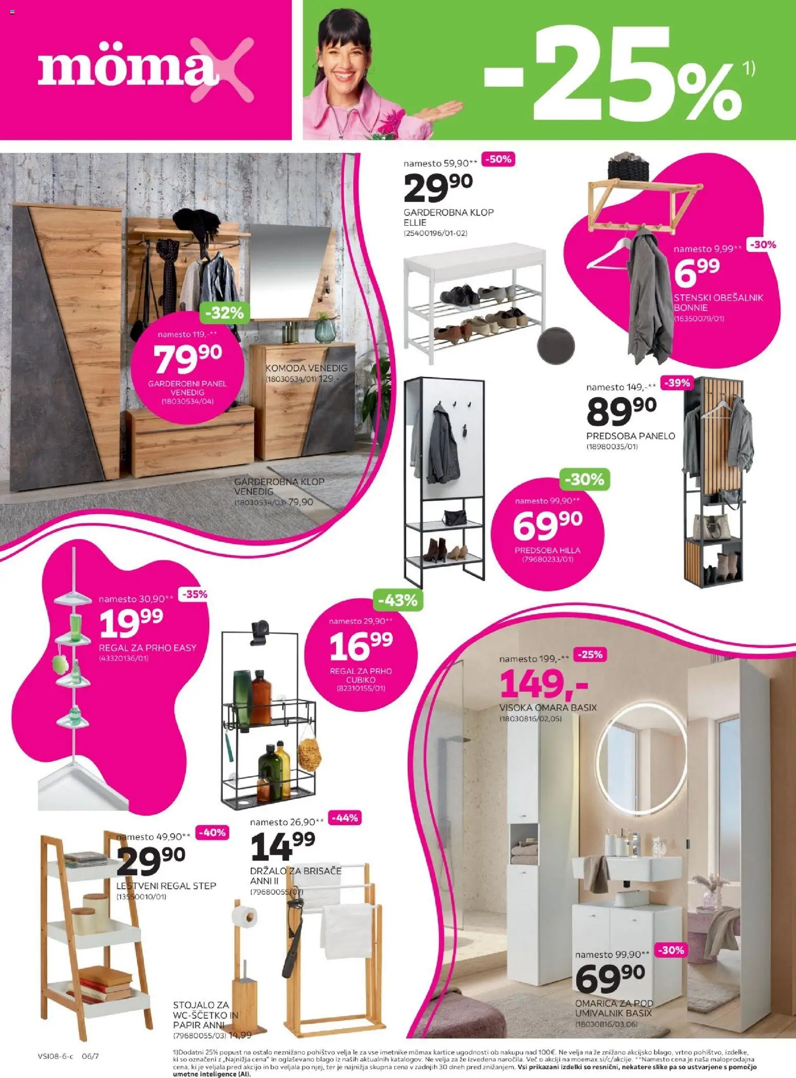 Novi Mömax katalog ponudbe – veljaven od 17.08.2026 | Stran: 6 | Izdelki: Obešalnik, Omara, Regal, Omarica