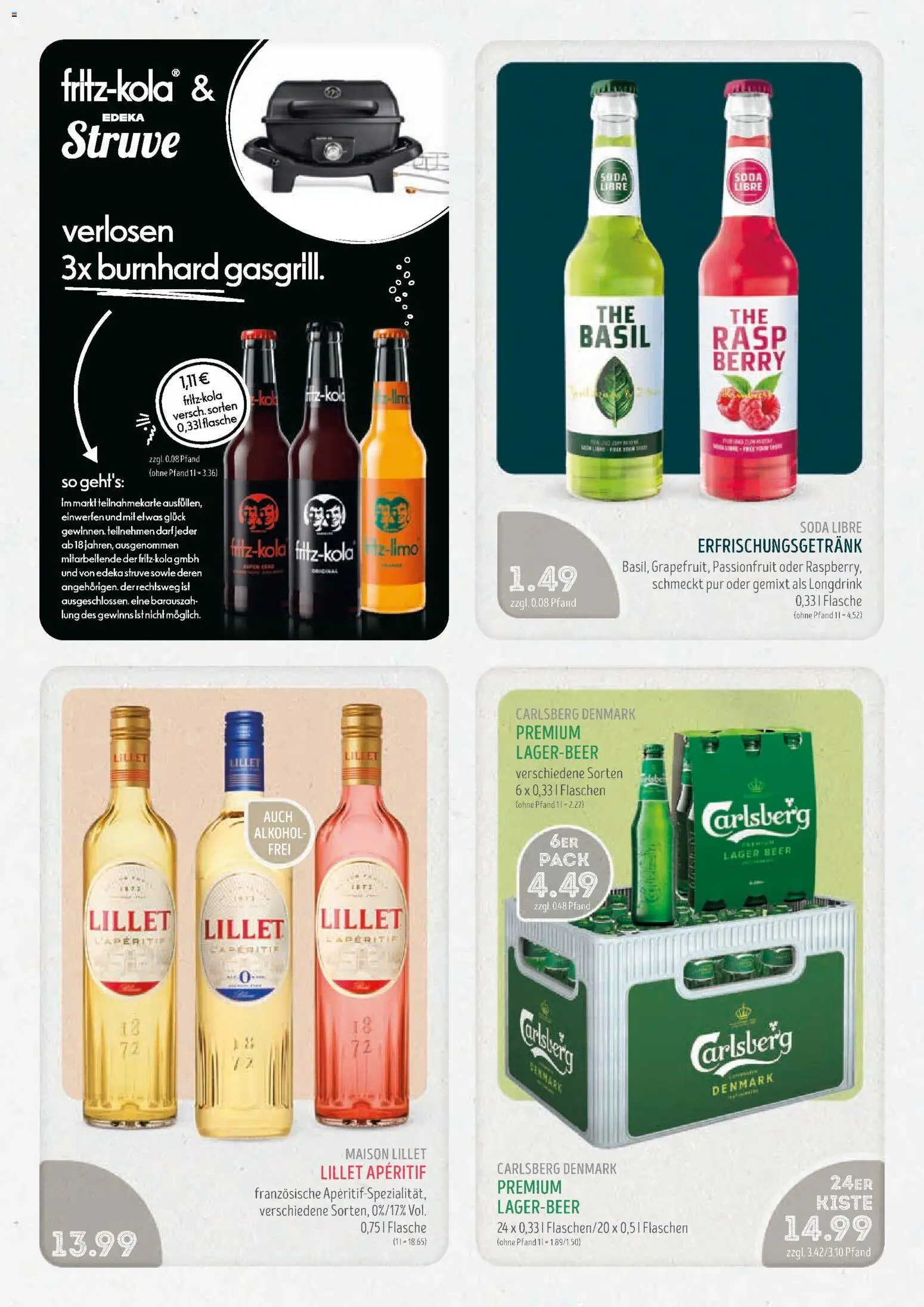 Edeka Struve Prospekt – gültig ab 15.06.2026 | Seite: 15 | Produkte: Carlsberg, Fritz kola, Lillet