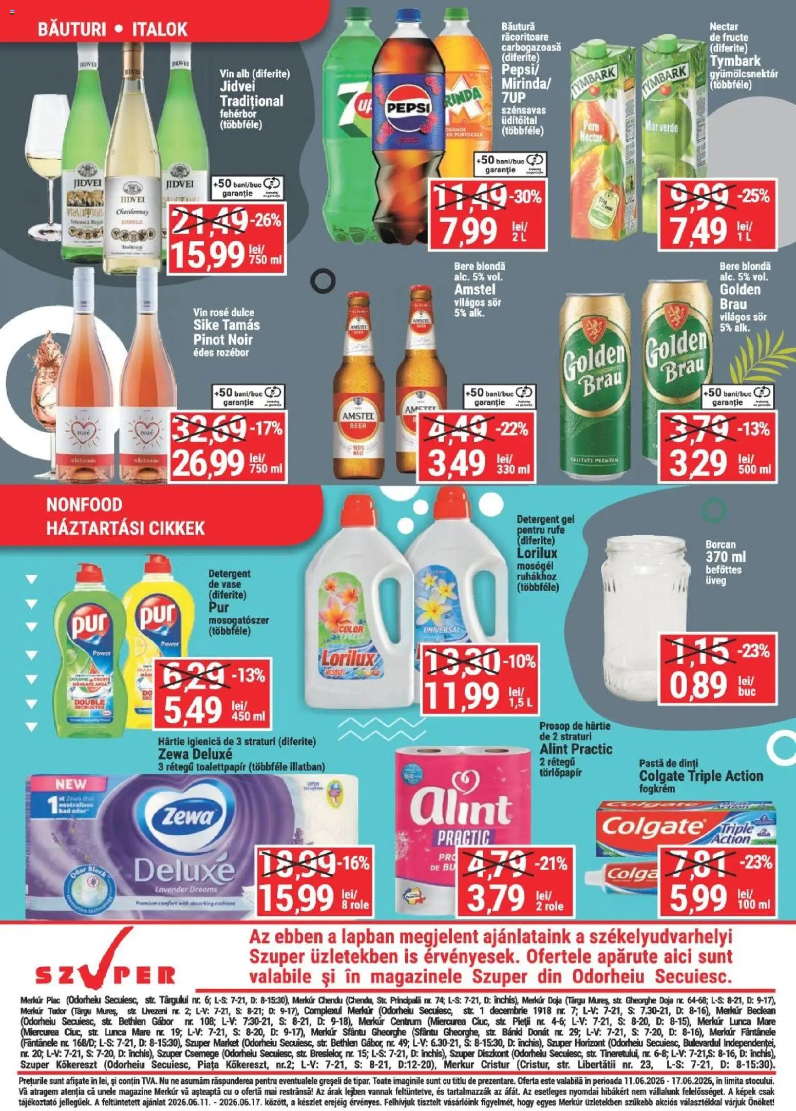 Noul catalog Merkur – valabil de la 11.06.2026 | Pagină: 4 | Produse: Role, Borcan, Vin, Fructe