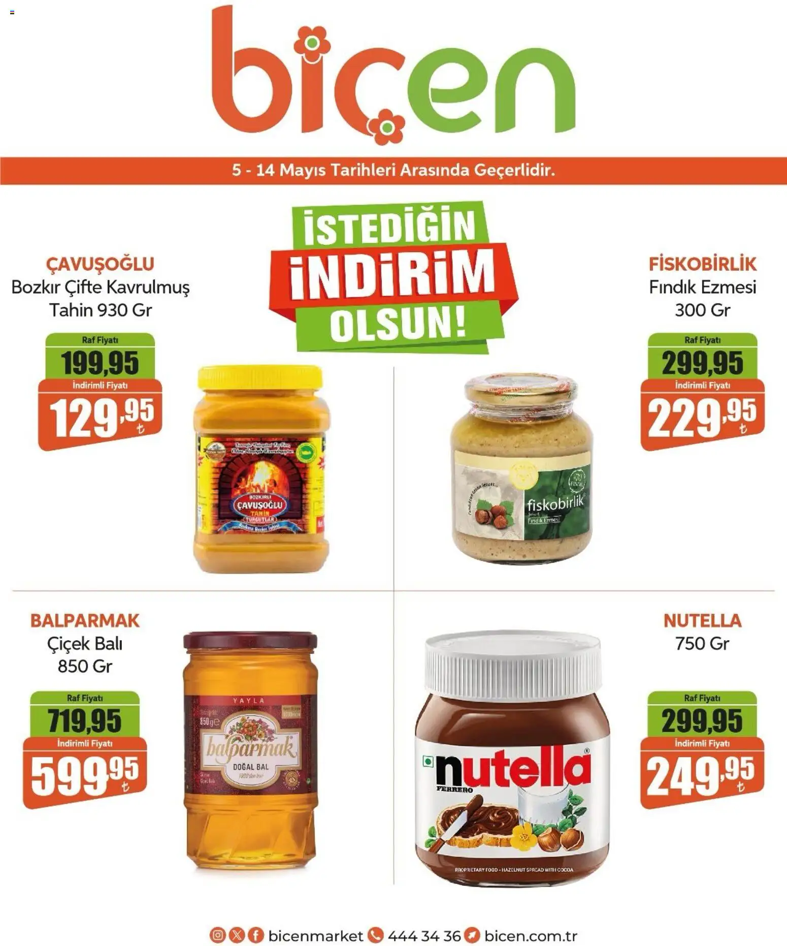Biçen Market İndirim - 05.05.2026 tarihinden itibaren geçerlidir | Sayfa: 2 | Ürünler: Raf, Fındık