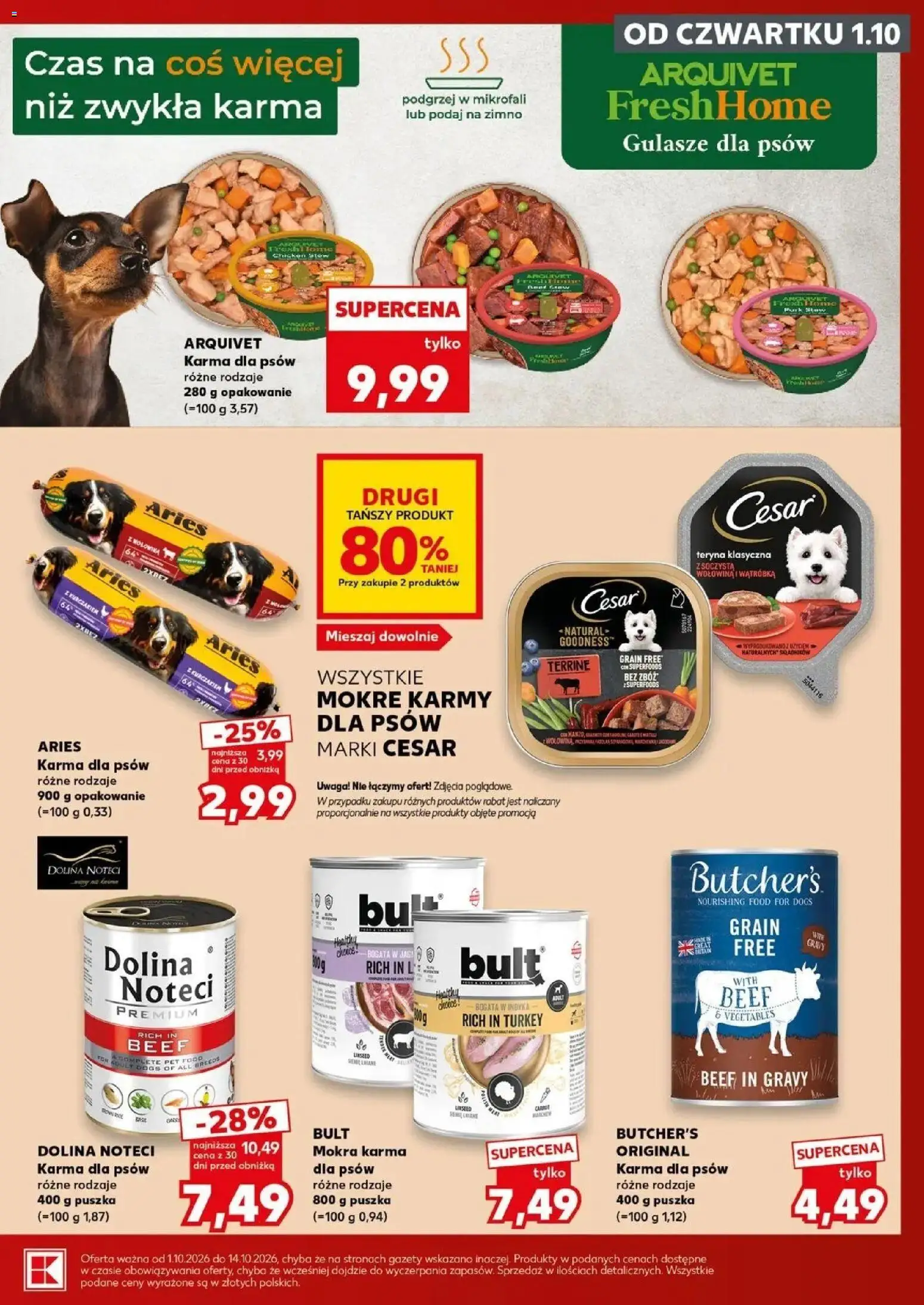 Kaufland gazetka - Zwierzaki od 01.10.2026 - od jutra PDF | Strona: 7 | Produkty: Wątróbka, Gazety, Wołowina, Karma dla psów