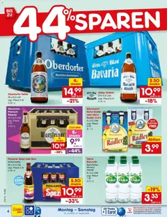 Netto Marken-Discount Prospekt Sindelfingen ab 27.07.2026 gültig | Seite: 4 | Produkte: Wasser, Zucker, Warsteiner, Paulaner