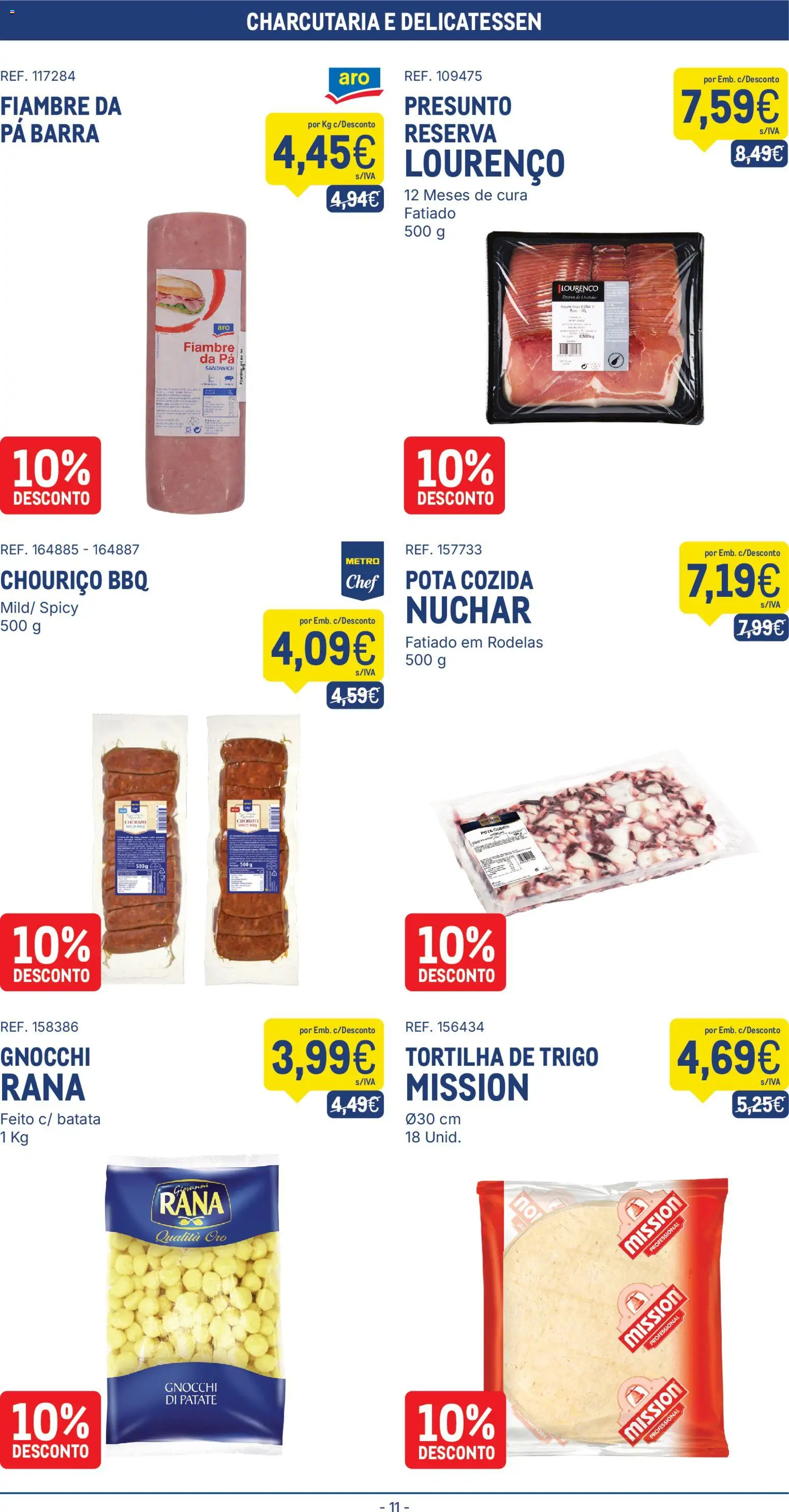 Makro folheto │ válido de 23/06/2026 | Página: 11 | Produtos: Batata, Presunto, Chouriço, Pá