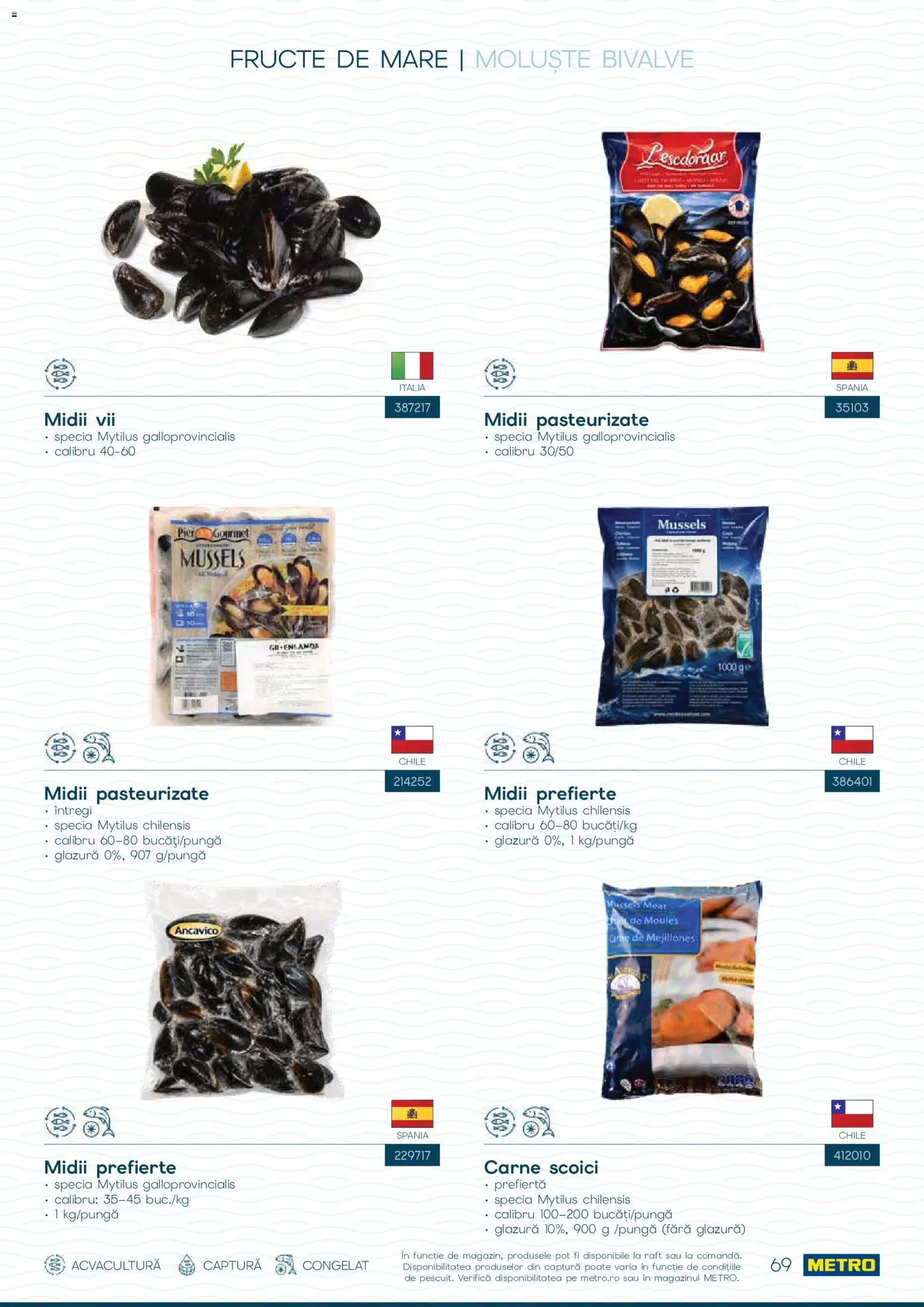 Noul catalog Metro – valabil de la 01.10.2026 | Pagină: 69 | Produse: Raft, Fructe, Fructe De Mare