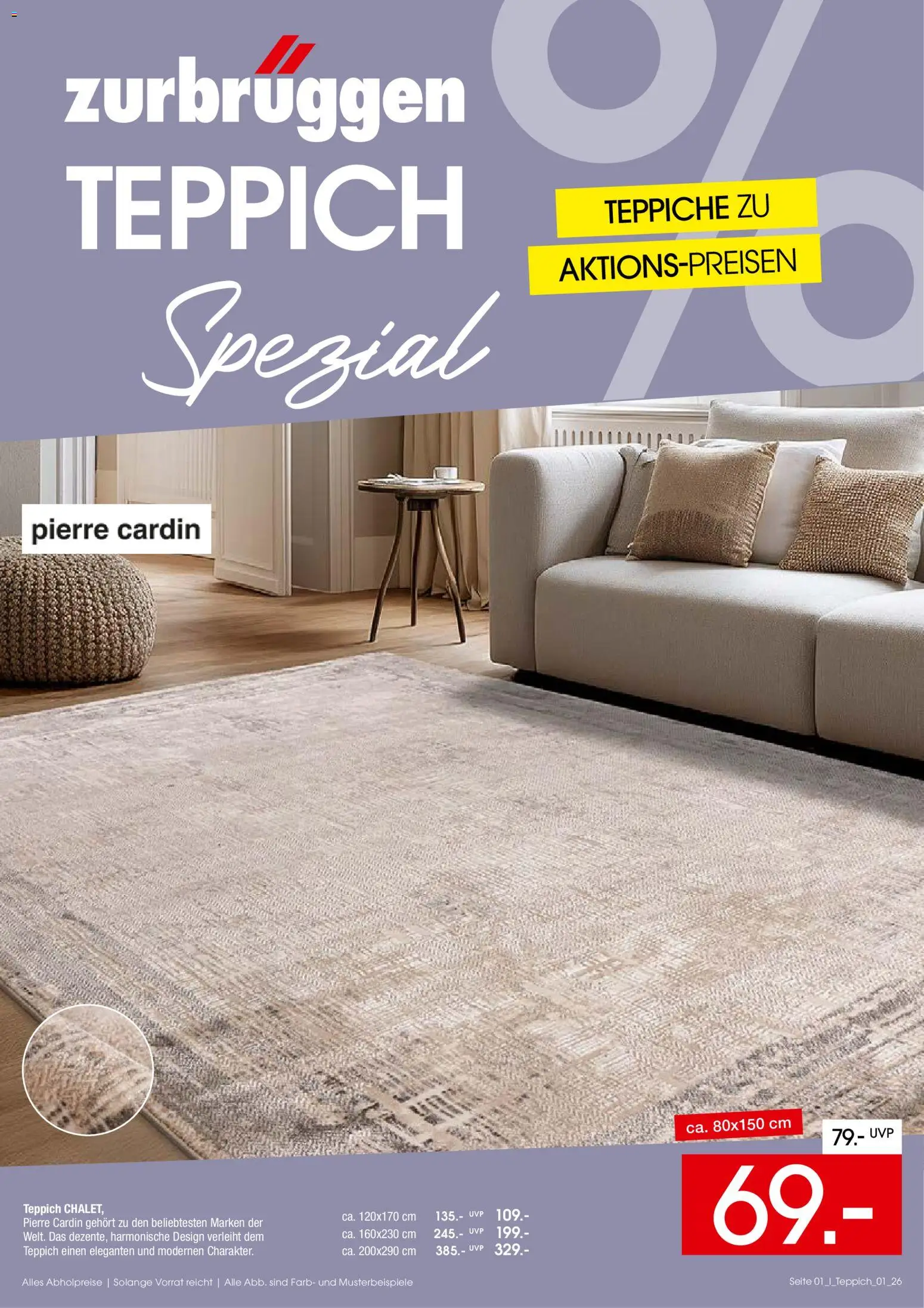Zurbrüggen Teppich Spezial – gültig ab 15.06.2026 | Seite: 1 | Produkte: Teppich