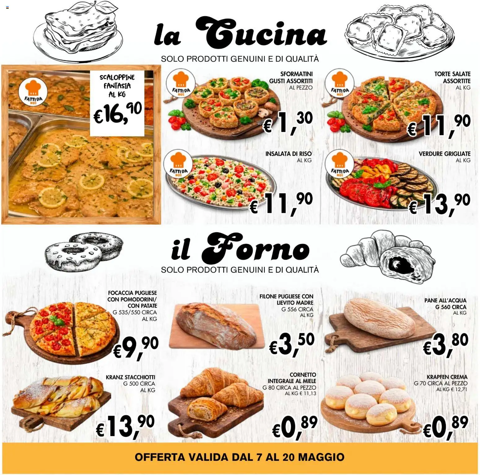 Volantino Coal del 07.05.2026 | Pagina: 8 | Prodotti: Pane, Cornetto, Insalata, Patate