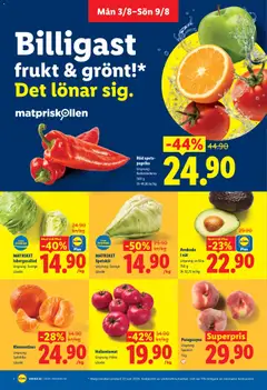 MATRIKET Isbergssallad, MATRIKET Isbergssallad. Ursprung: Sverige - Förhandsvisning av reklamblad från butik Lidl aktuell från 03/08/2026 | Sida: 2