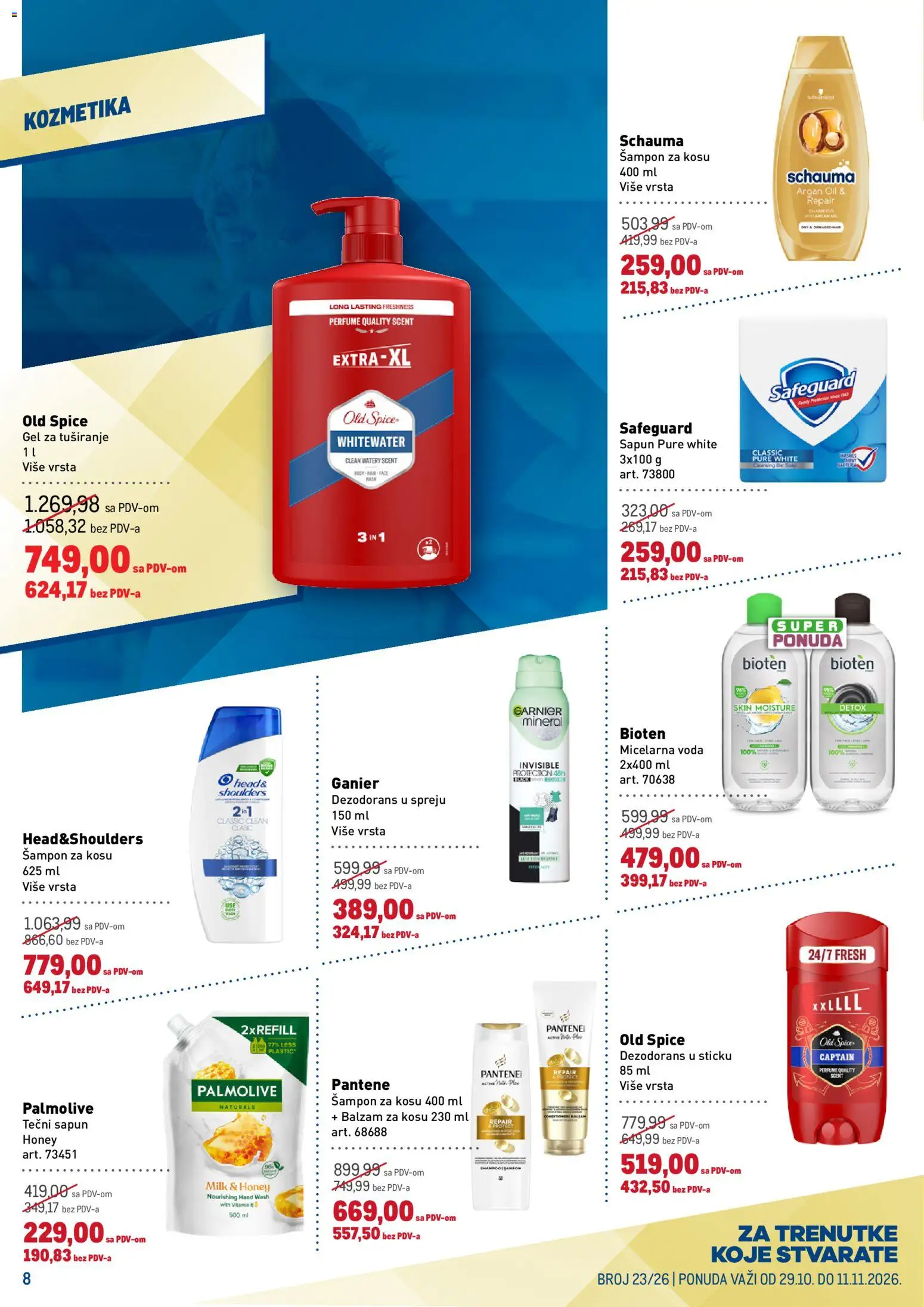 Metro katalog - važi od 29.10.2026 | Strana: 8 | Proizvode: Tečni sapun, Garnier, Sapun, Dezodorans
