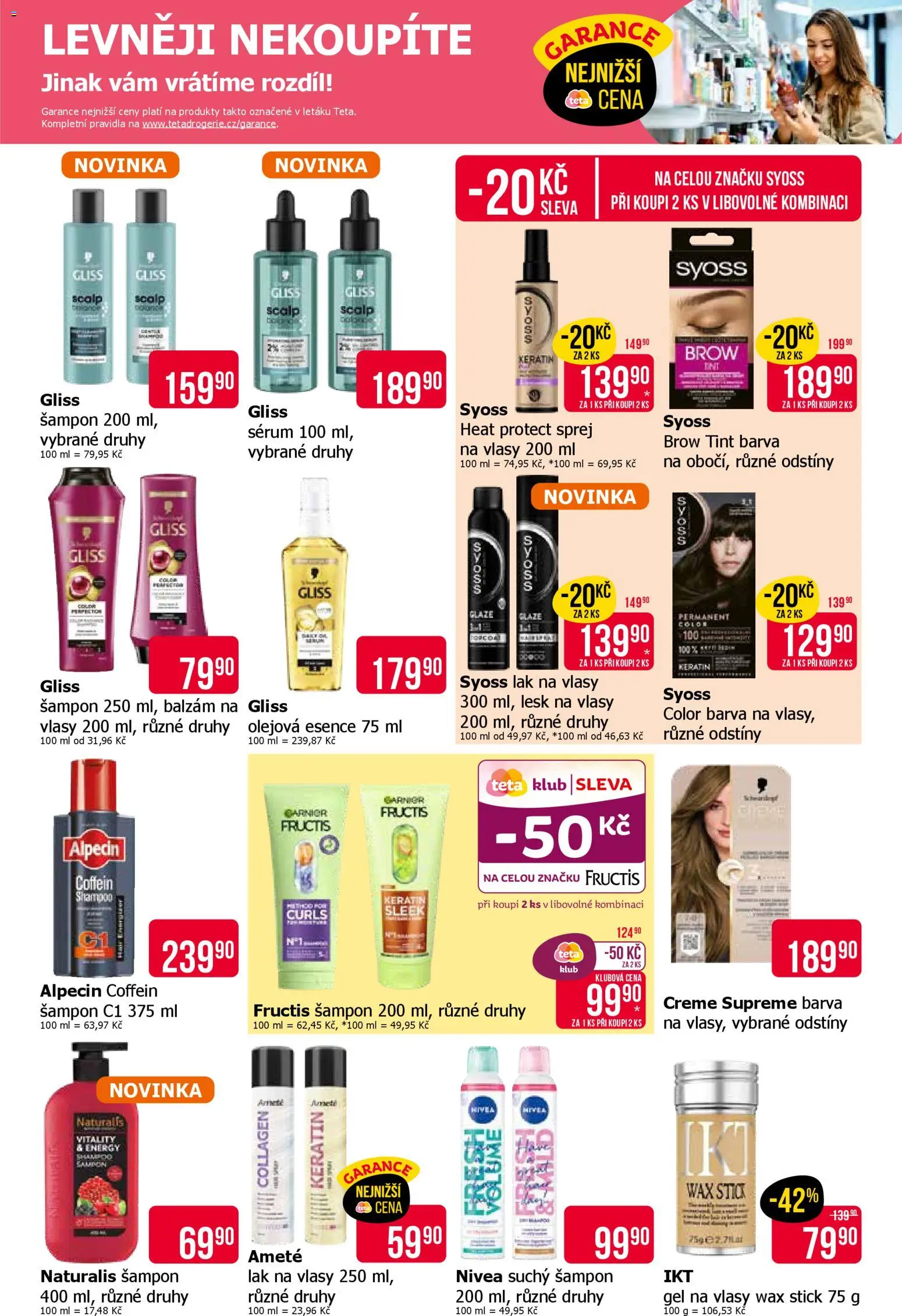 TETA Drogerie leták od 12.03.2026 | Strana: 7 | Produkty: Balzám na vlasy, Suchý šampon, Šampon, Lak na vlasy