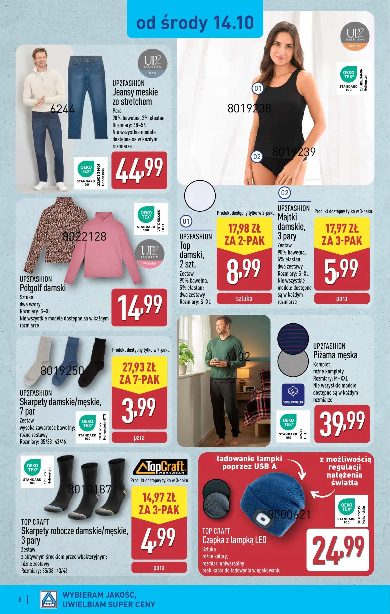 Aldi Polsko leták - Ostatnie sztuki w wybranych sklepach od 14.10.2026 | Strana: 8 | Produkty: USB, LED