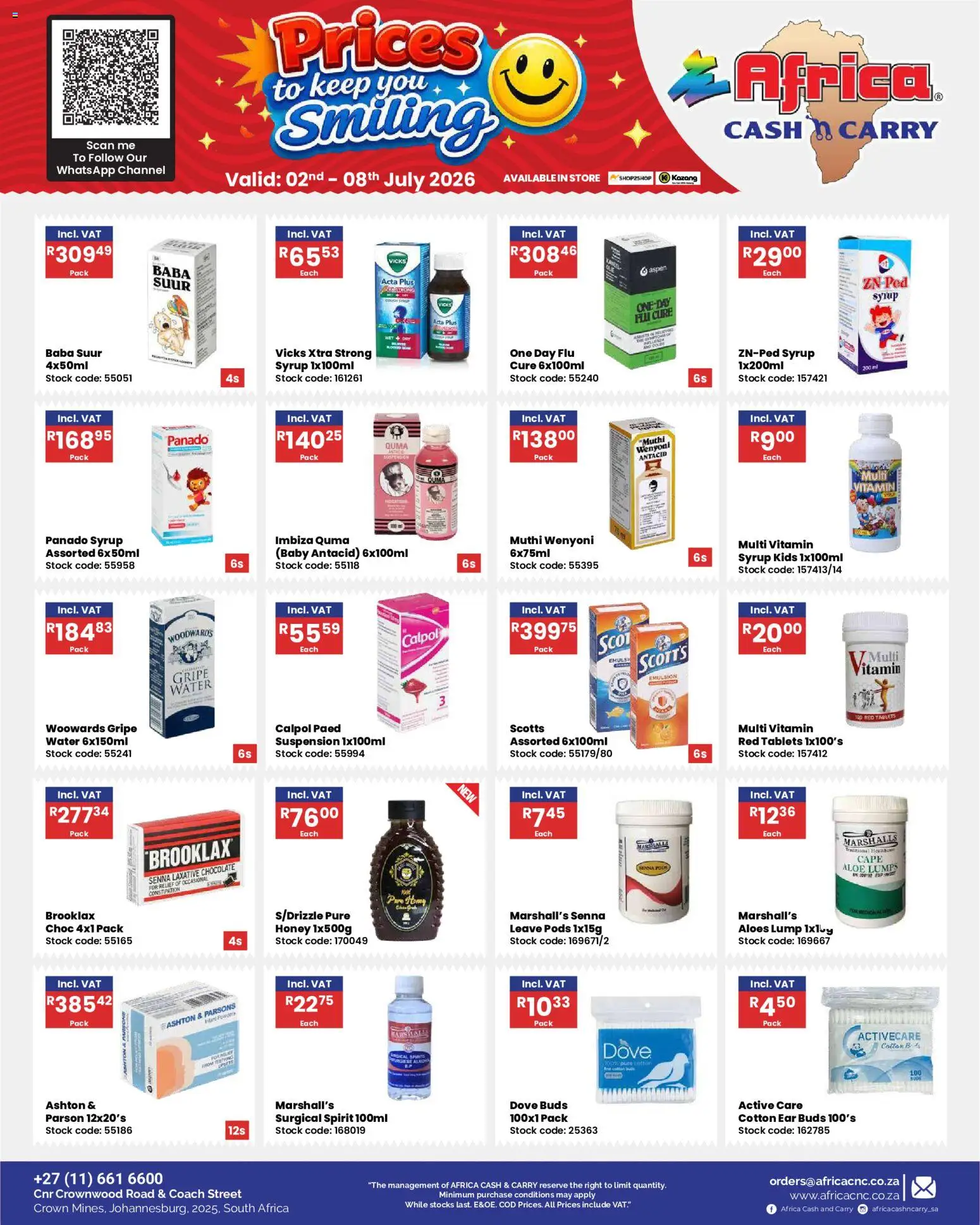New Africa Cash & Carry catalogue – valid from 02/07/2026 | Page: 11 | Products: Bed, Chocolate, Stock, Syrup