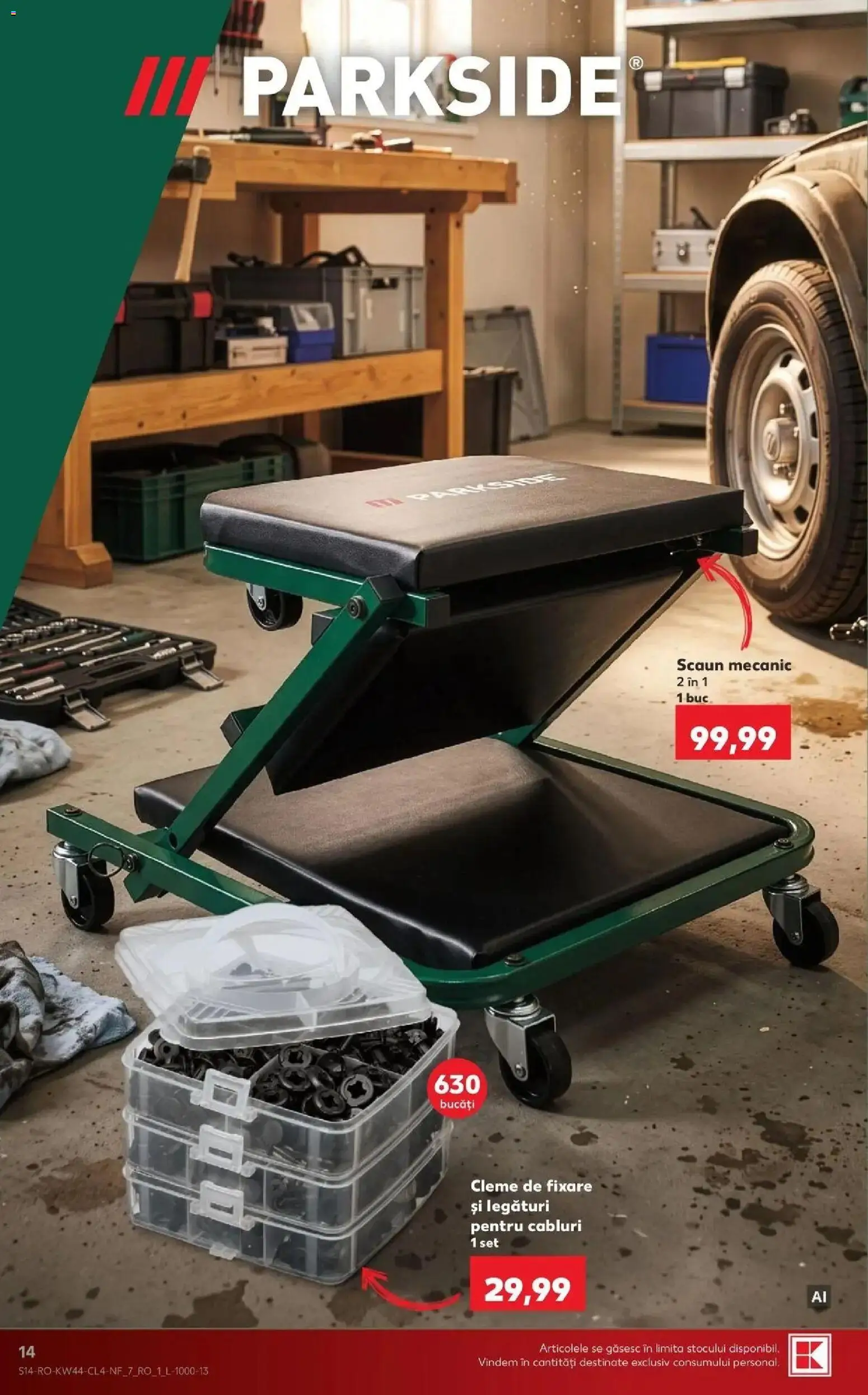 Kaufland Domnesti 28.10.2026 - Revista si Oferta | Pagină: 14 | Produse: Parkside, Scaun