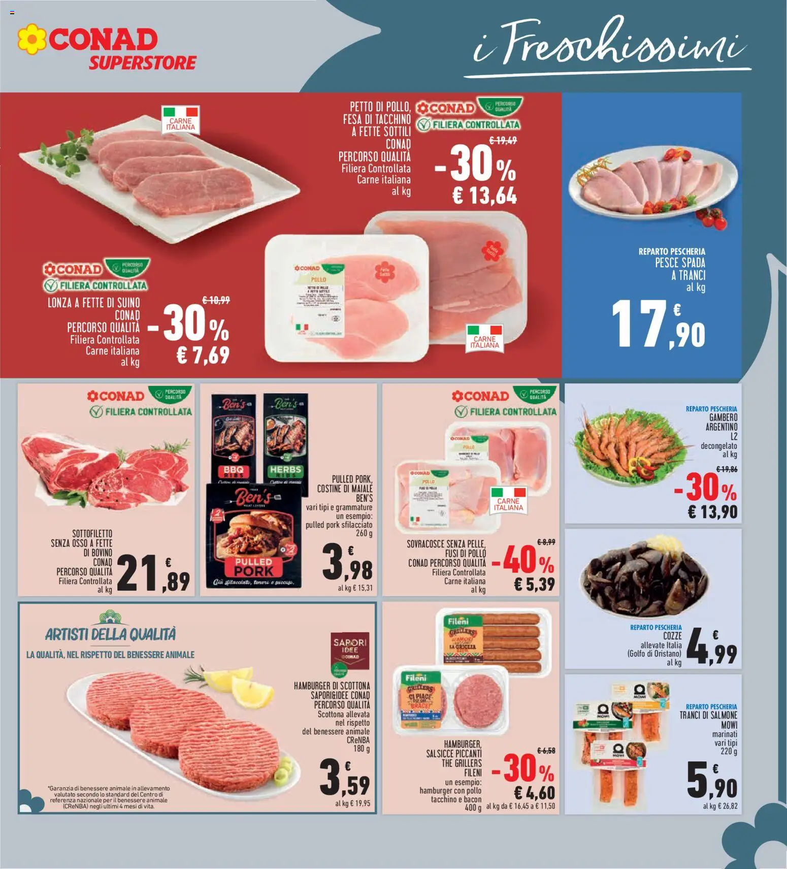 Volantino Conad del 18.06.2026 | Pagina: 11 | Prodotti: Cozze, Tacchino, The, Griglia