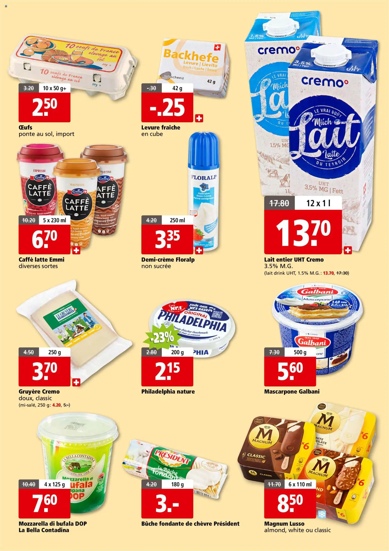 Aligro aktionen 2000 Chavannes, Matran, Genève, Sion – gültig ab 08.06.2026 | Seite: 7 | Produkte: En Kommode, Mascarpone, Zucker