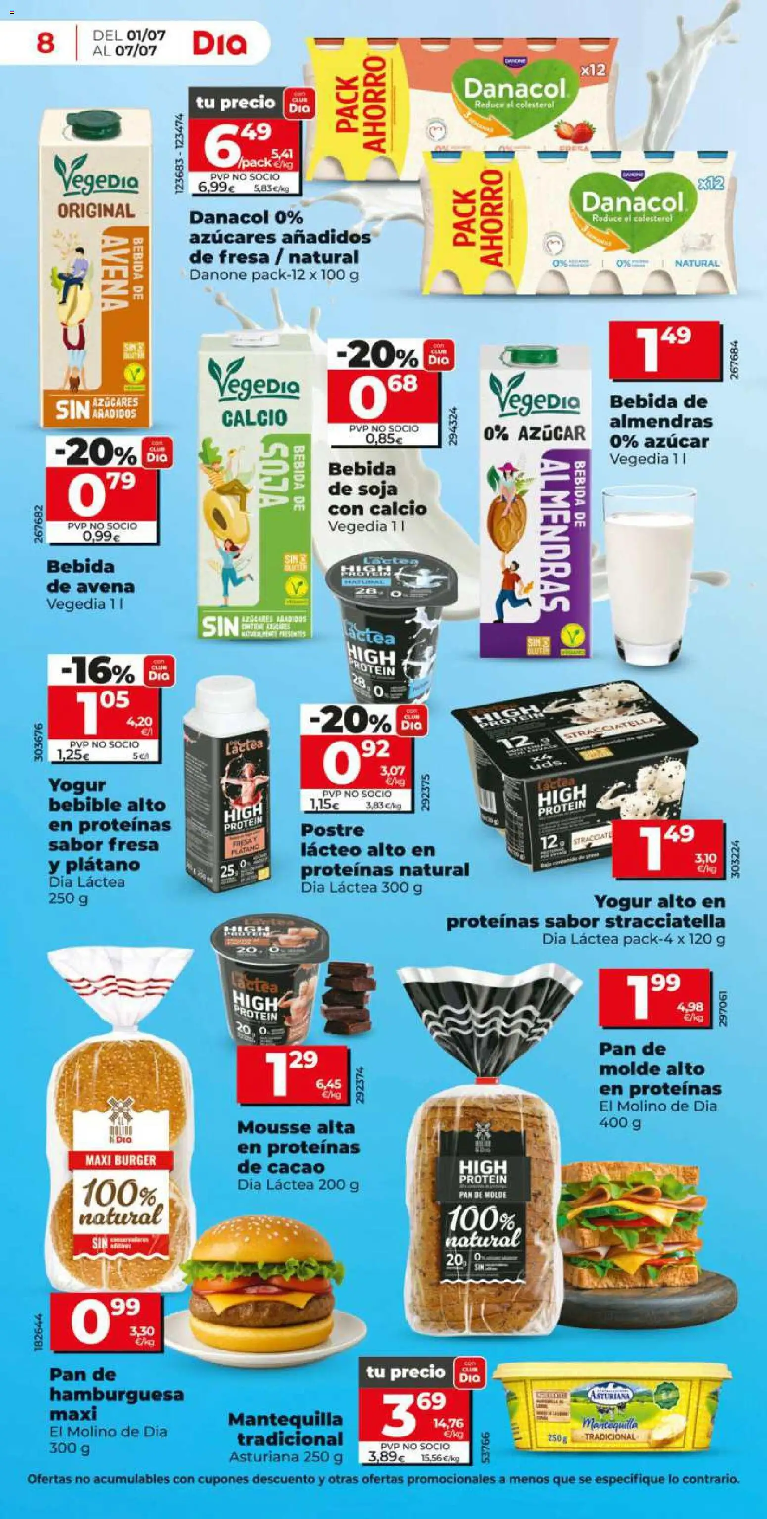 Dia - folleto Market │ válido desde el 01/07/2026 | Página: 8 | Productos: Yogur bebible, Bebida de almendras, Bebida de soja, Σοκολατούχο γάλα
