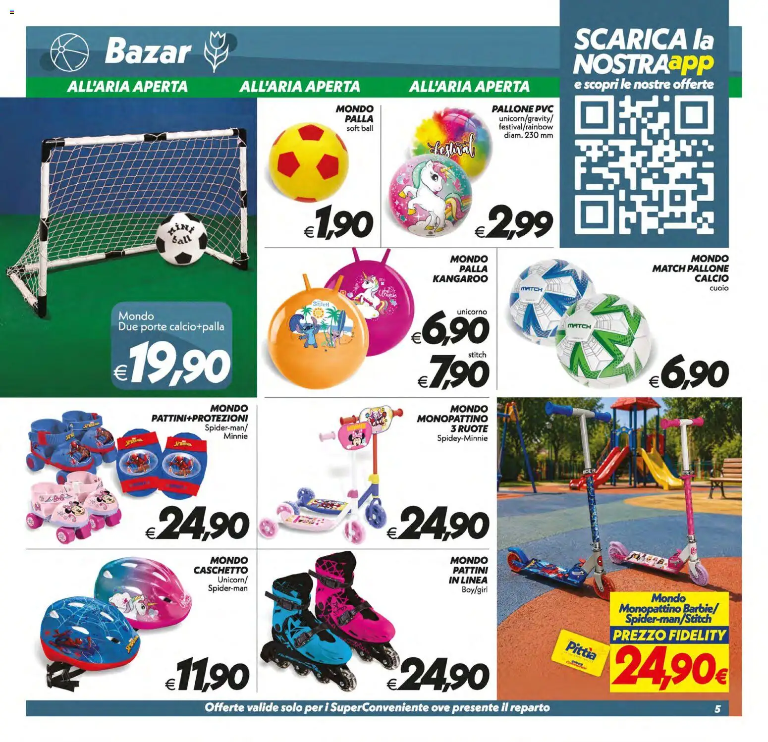 Volantino SuperConveniente del 19.05.2026 | Pagina: 30 | Prodotti: Monopattino, Pallone, Caschetto