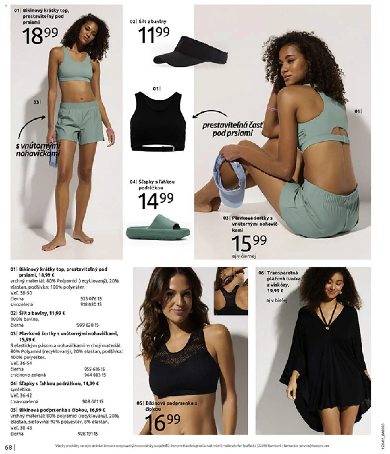 Nové Bonprix akcie – leták je platný od 05.05.2026 | Strana: 70 | Produkty: Podprsenka, Šľapky