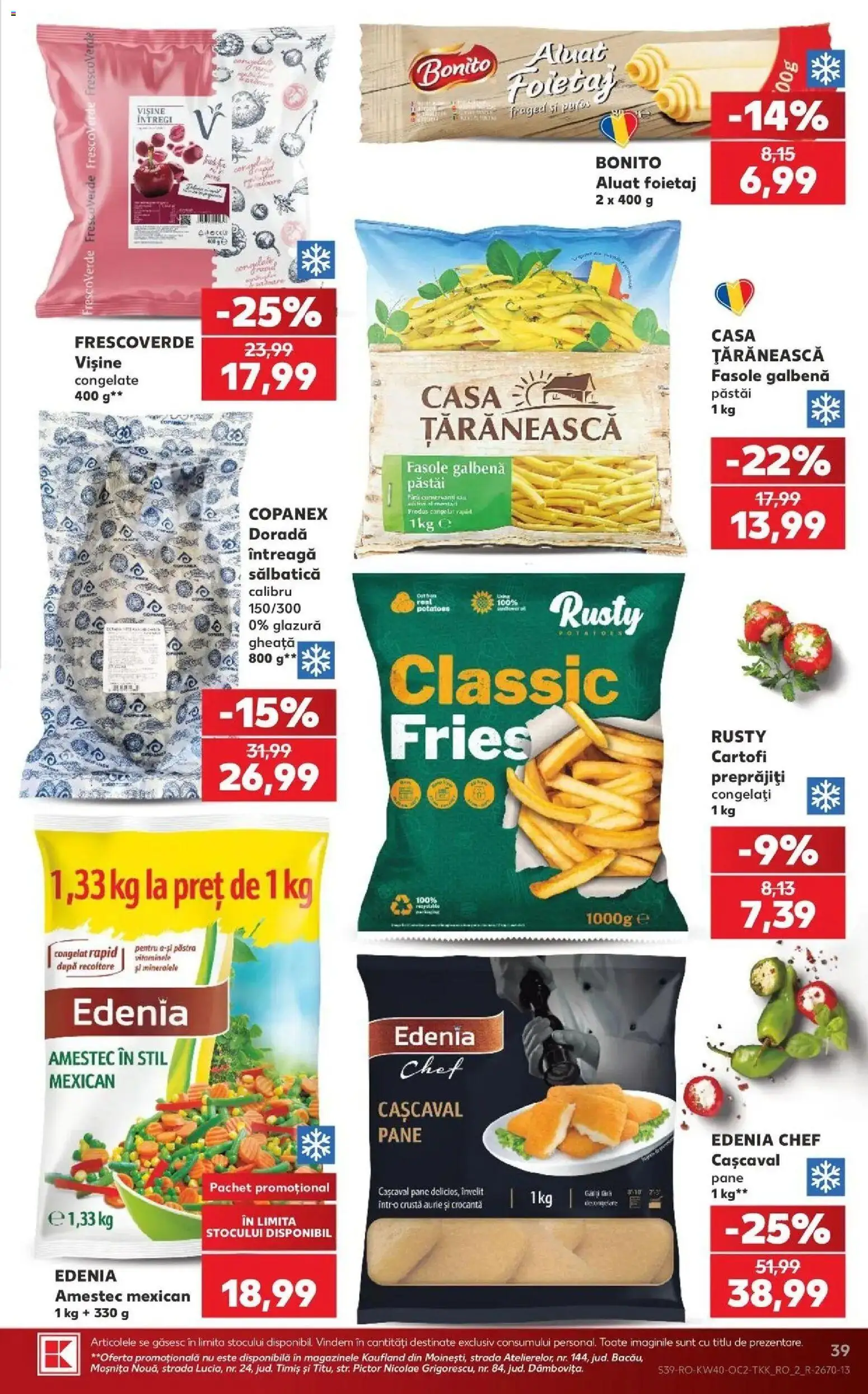Kaufland Sovata 30.09.2026 - Revista si Oferta | Pagină: 39 | Produse: Cașcaval, Bonito, Amestec, Cartofi