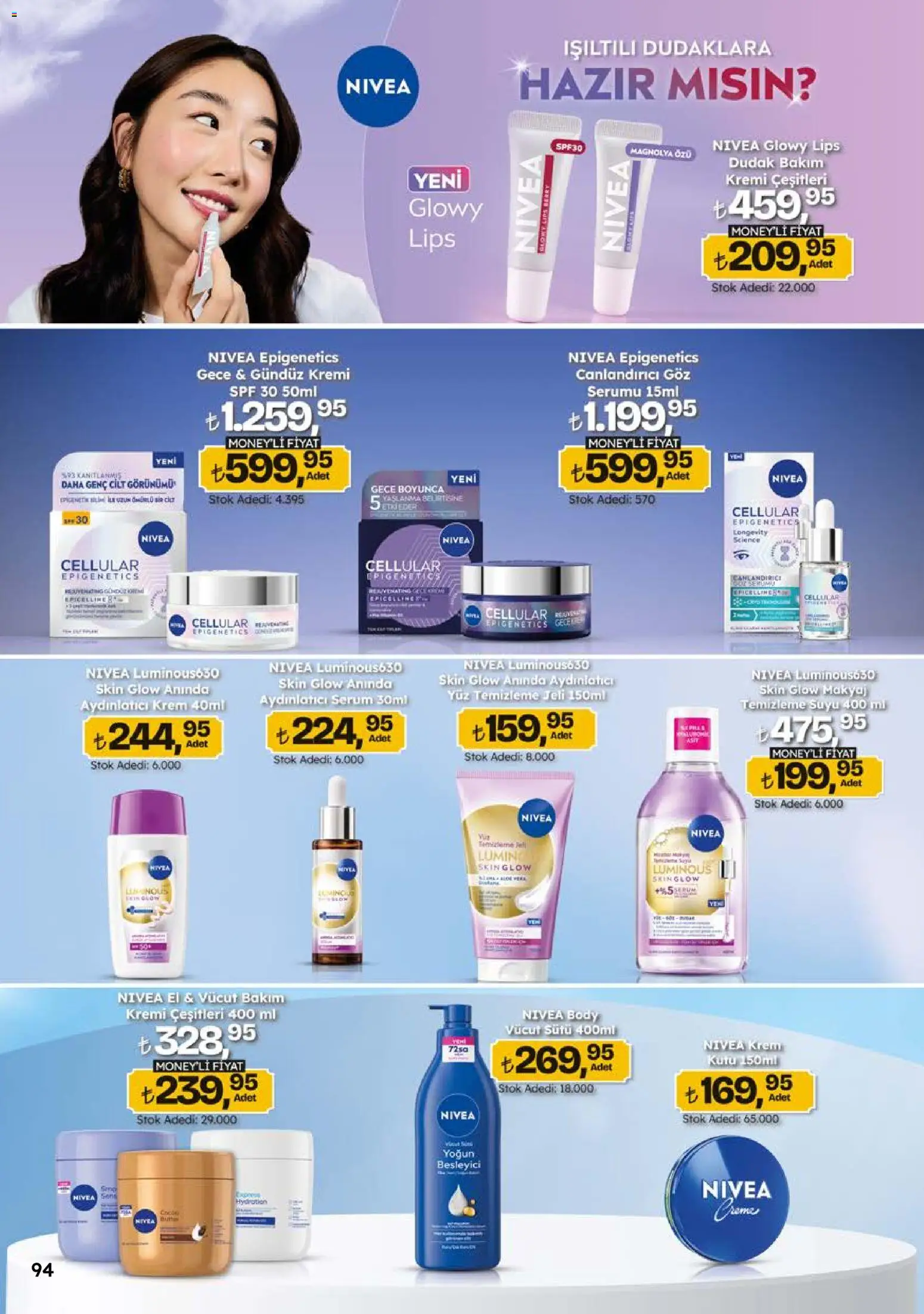 Migros Katalog - 5M Migroskop Dijital - 08 Ekim 2026 tarihinden itibaren geçerlidir | Sayfa: 94 | Ürünler: Kutu, Krem, Makyaj