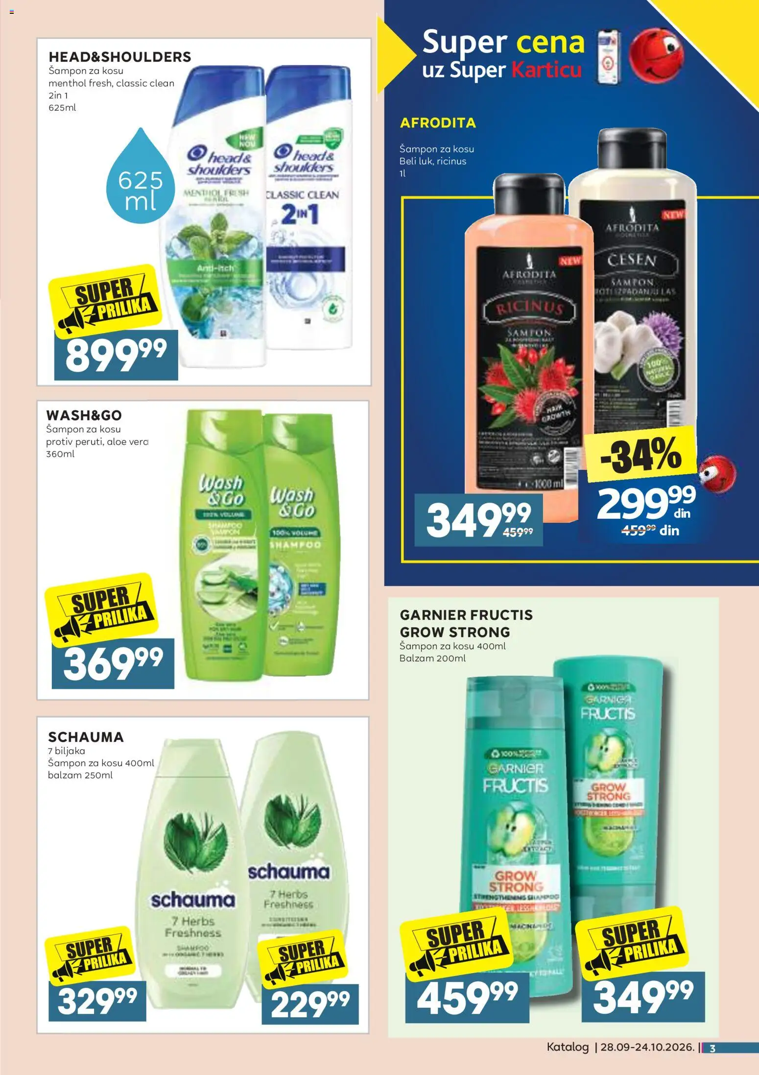 Idea katalog - važi od 28.09.2026 | Strana: 3 | Proizvode: Aloe vera, Garnier, Šampon, Balzam
