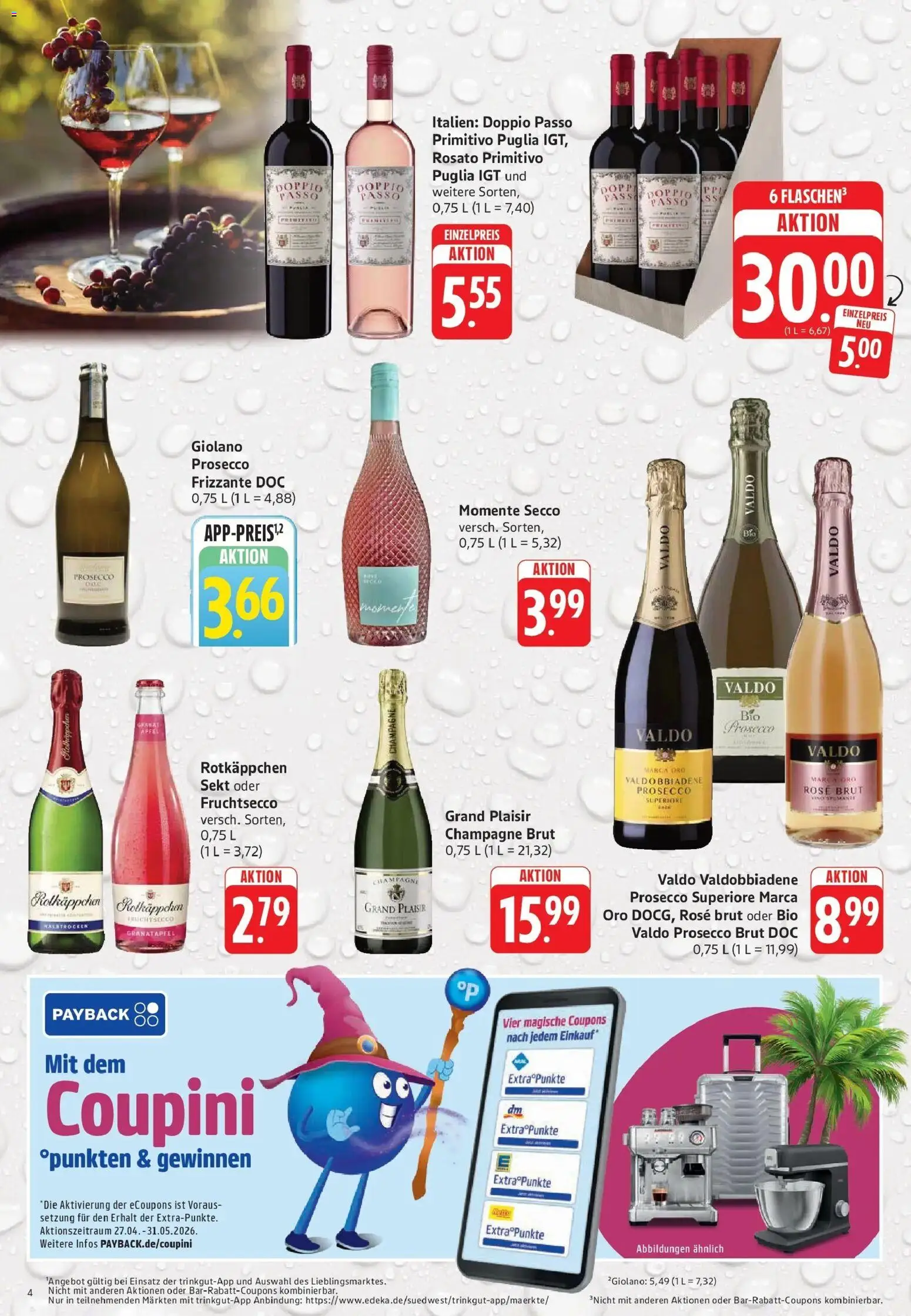 Trinkgut Prospekt Bad Kreuznach	 – gültig ab 04.05.2026 | Seite: 4 | Produkte: Granatapfel, Sekt, Doppio passo primitivo, Fruchtsecco