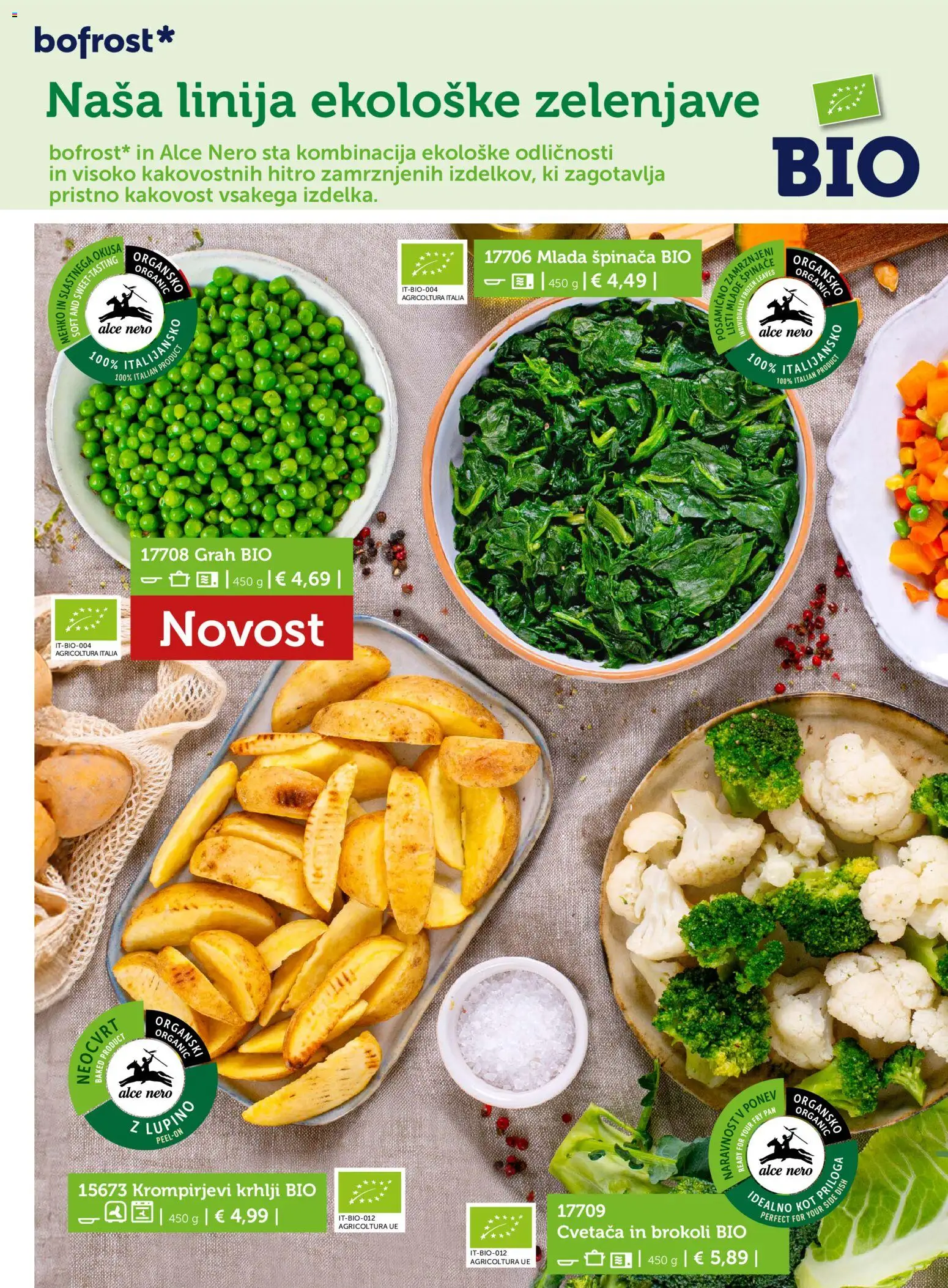 Novi Bofrost katalog ponudbe – veljaven od 01.10.2026 | Stran: 44 | Izdelki: Cvetača, Grah