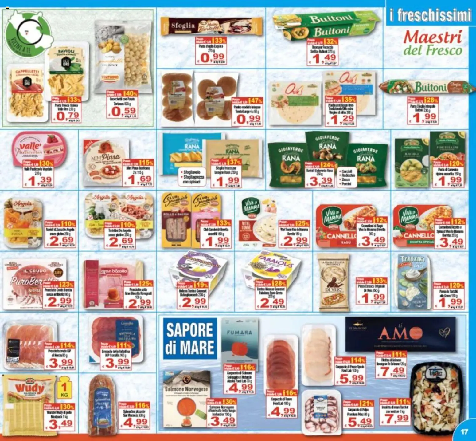 Volantino CTS del 12/08/2026 | Pagina: 17 | Prodotti: Senza glutine, Salmone, Polpo, Ricotta