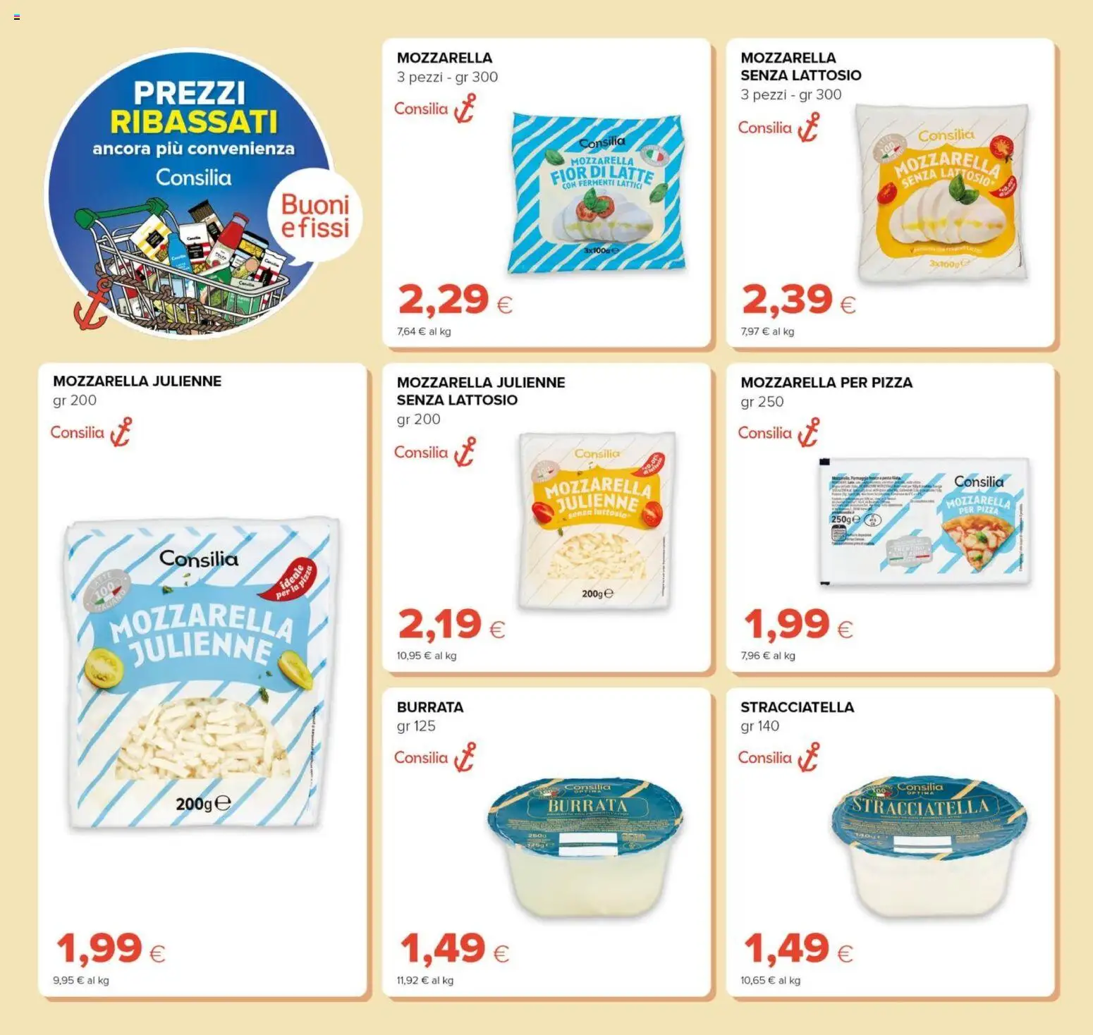 Volantino Tigre del 21/08/2026 | Pagina: 8 | Prodotti: Pizza, Mozzarella, Burrata, Senza lattosio