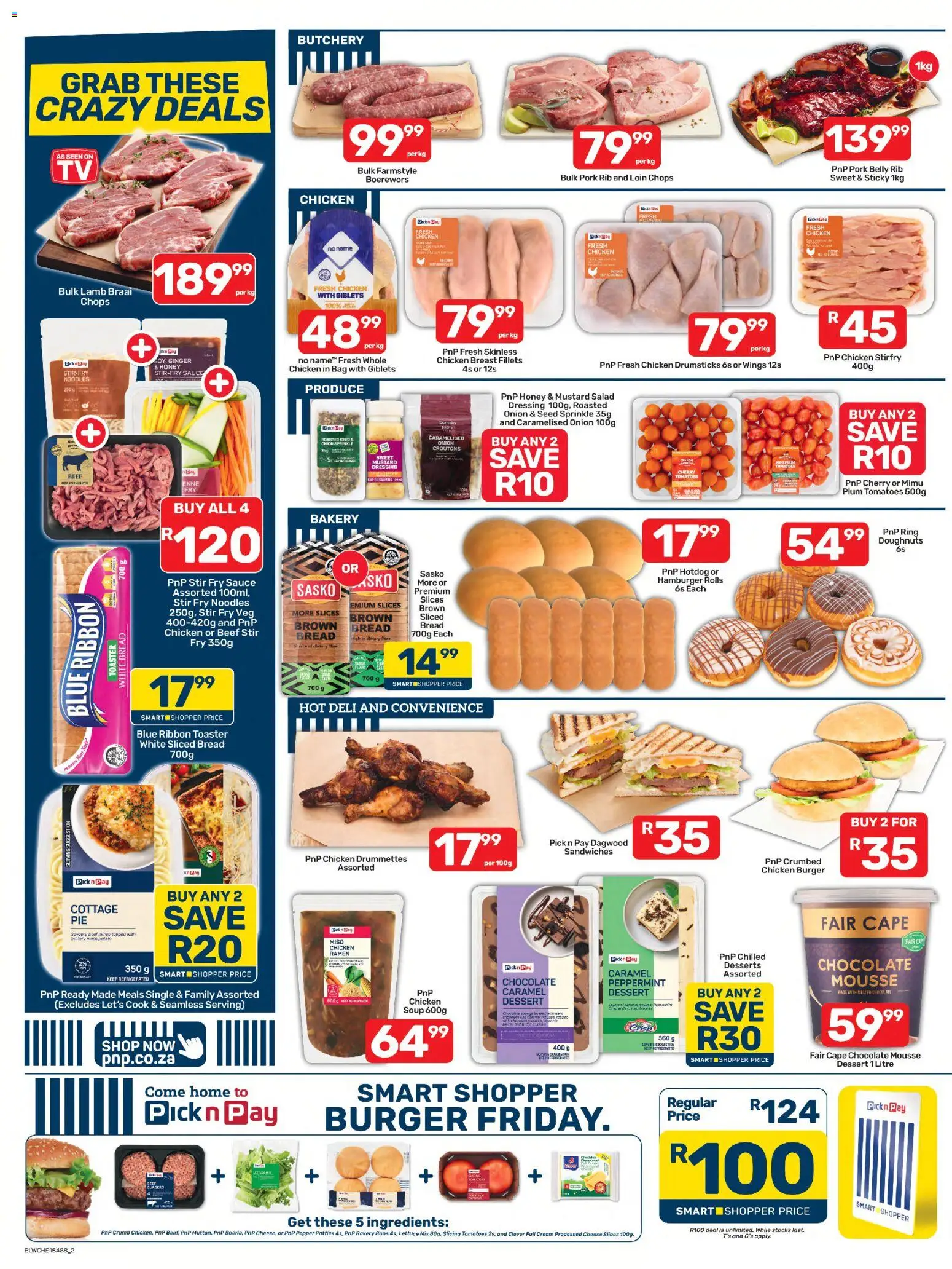 New Pick n Pay catalogue – valid from 25/09/2026 | Page: 2 | Products: Chicken drumsticks, Ribs, Chicken, Pepper