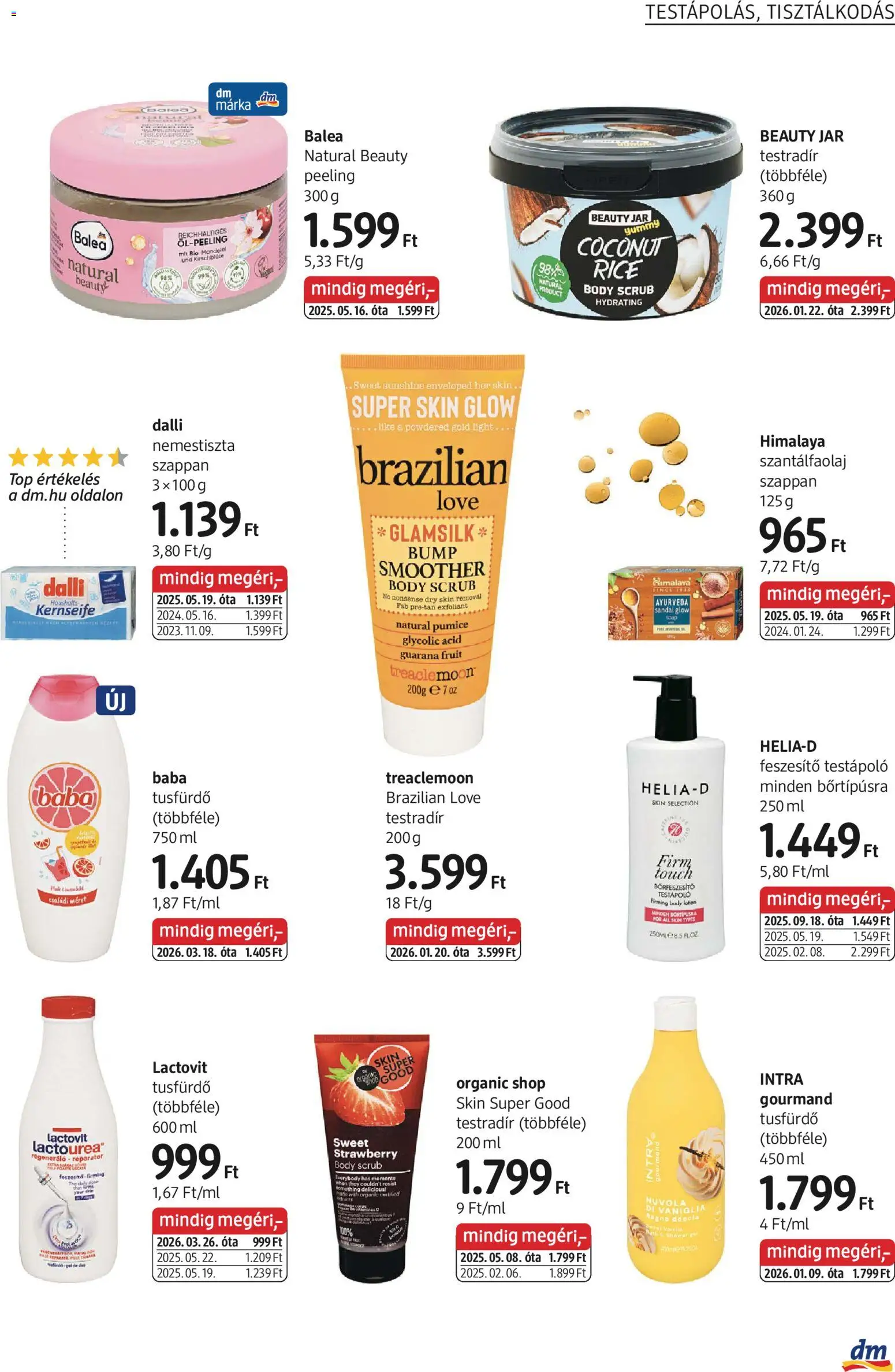 DM Drogerie Markt akciós ujság - amely érvényes a következő dátumtól: 07.05.2026 | Oldal: 13 | Termékek: Body, Limonádé, Testápoló, Szappan