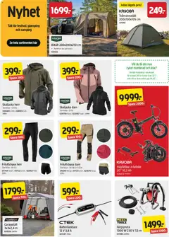 Jula erbjudanden - Förhandsvisning av reklamblad från butik Jula aktuell från 07.05.2026 | Sida: 5 | Produkter: Tält, Cykel