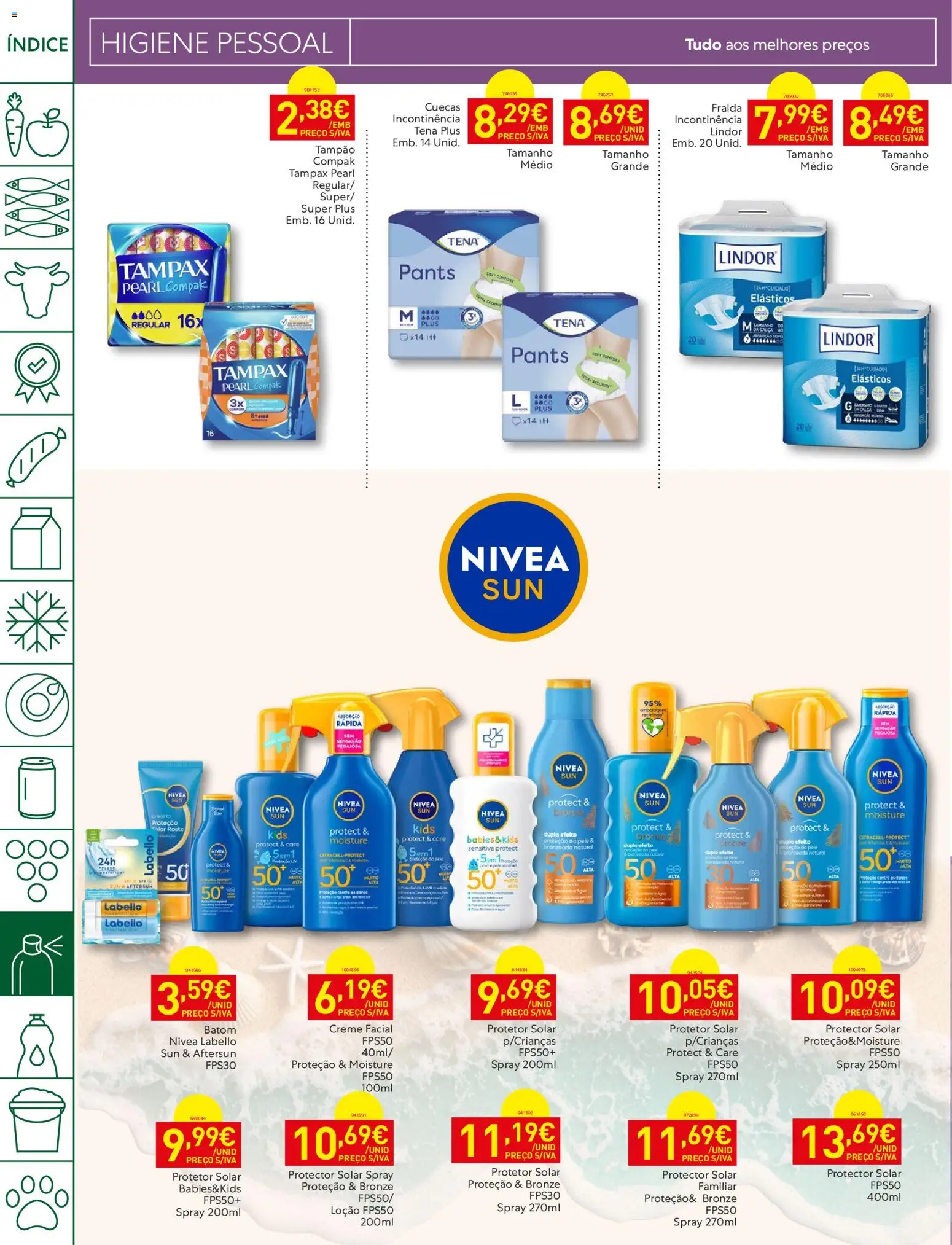 Recheio folheto │ válido de 23/06/2026 | Página: 34 | Produtos: Batom, Protetor solar, Calça, Cuecas