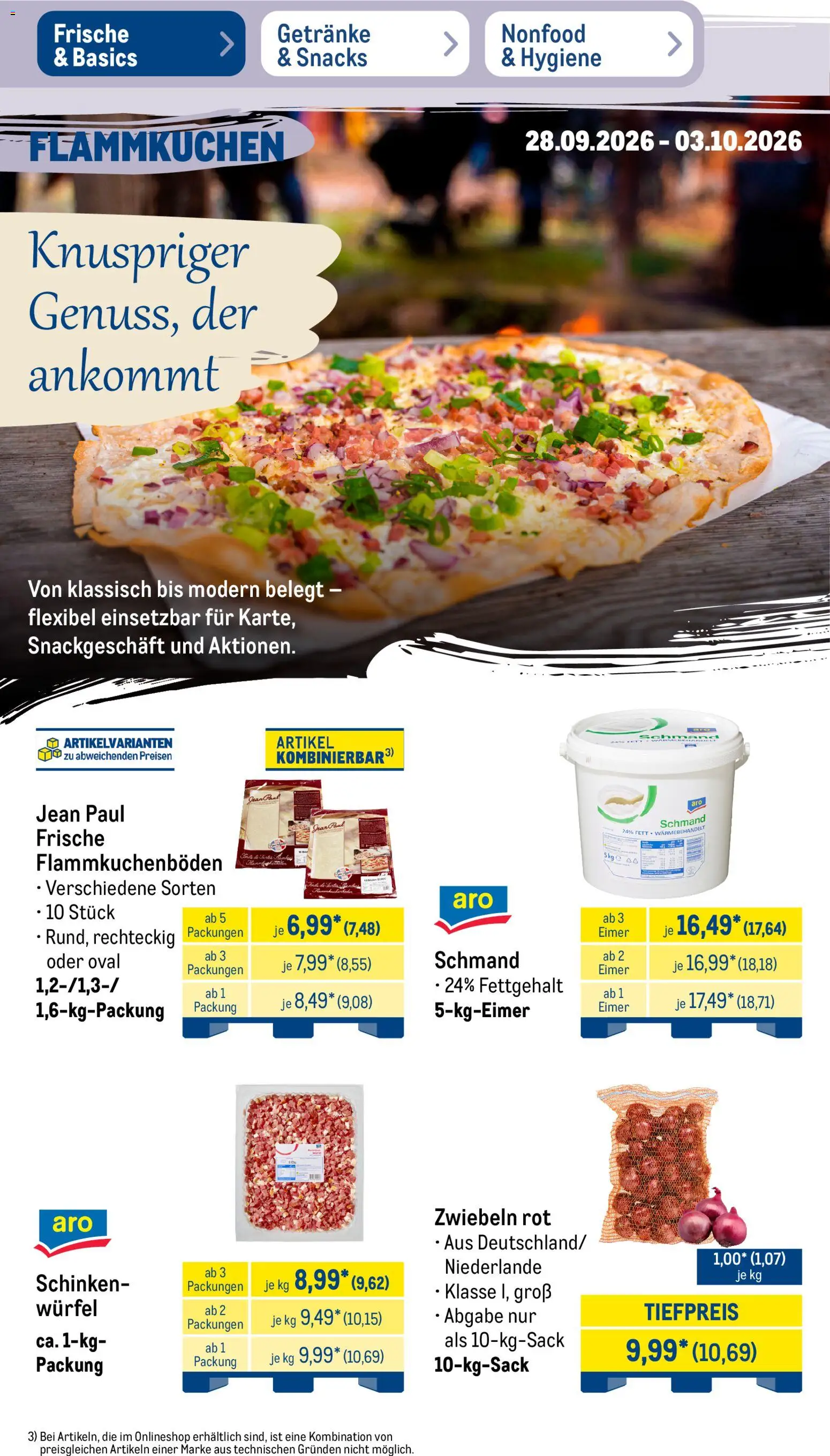 Metro NonFood-Angebote – gültig ab 28.09.2026 | Seite: 45 | Produkte: Zwiebeln, Schinken