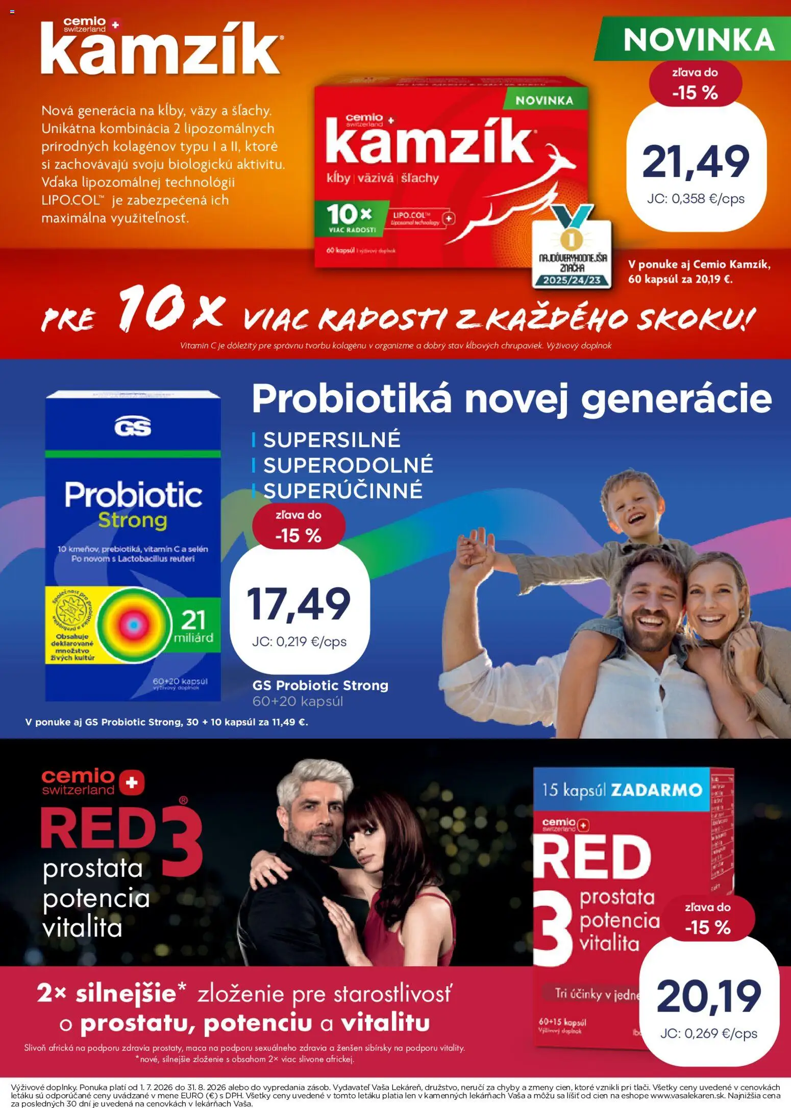 Nové Vaša lekáreň akcie – leták je platný od 01.07.2026 | Strana: 12