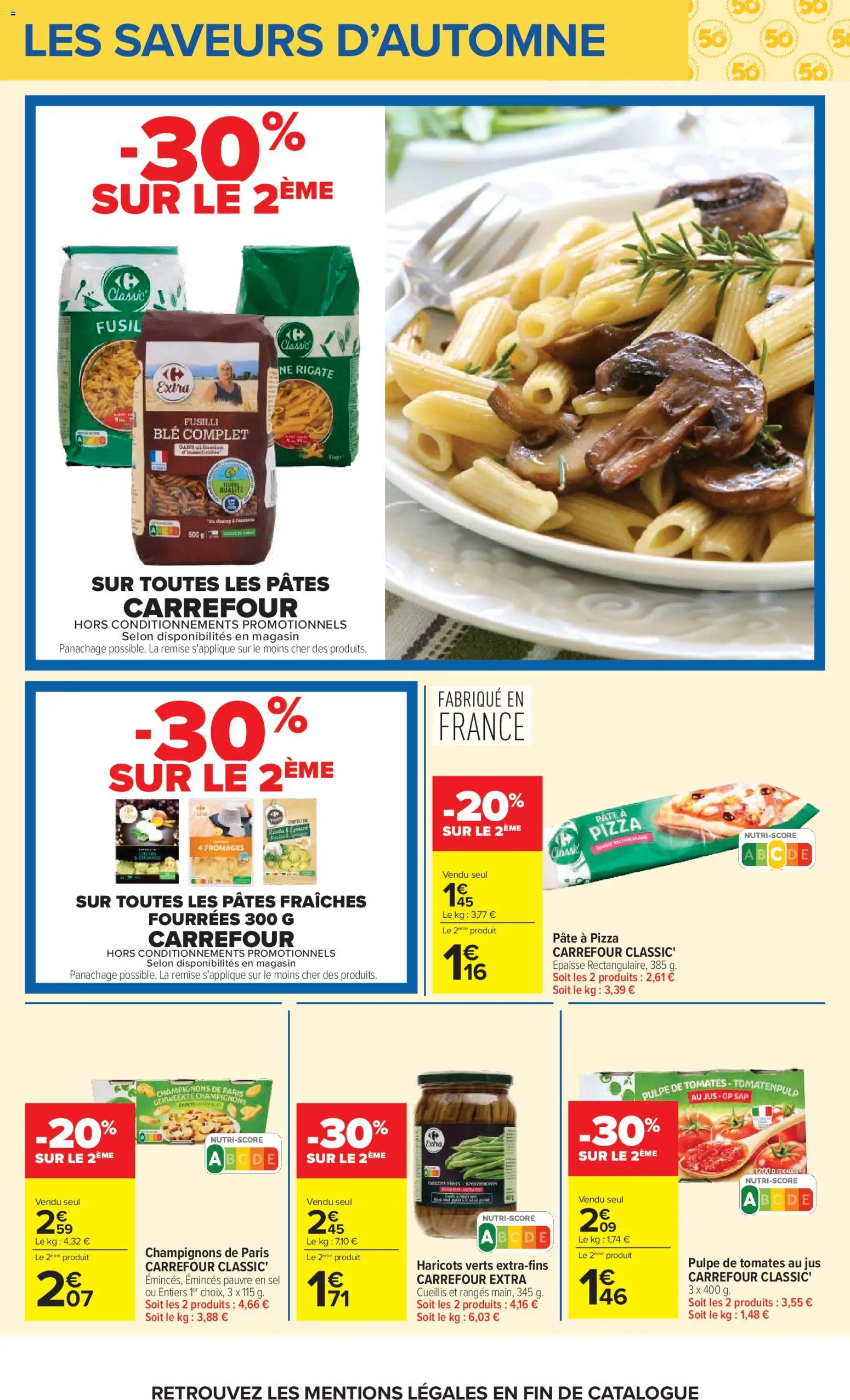 {H1} | Page: 17 | Produits: Blé, Pizza, Jus, Pâtes
