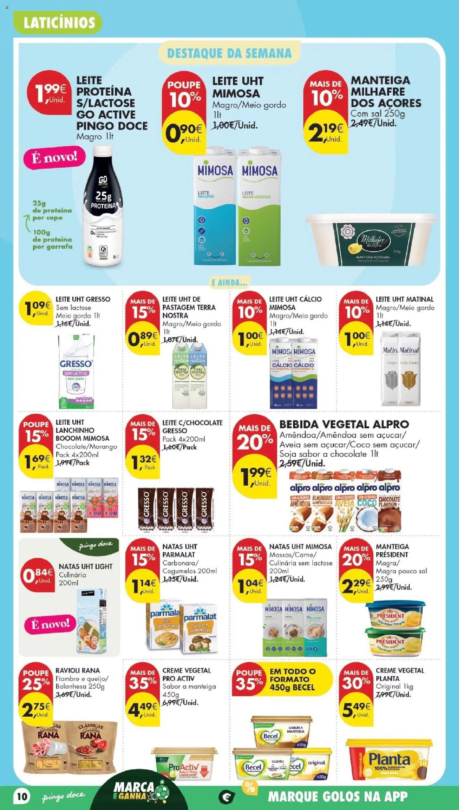 Pingo Doce Poupe Esta Semana Madeira │ válido de 30/06/2026 | Página: 10 | Produtos: Amêndoas, Sal, Chocolate, Natas