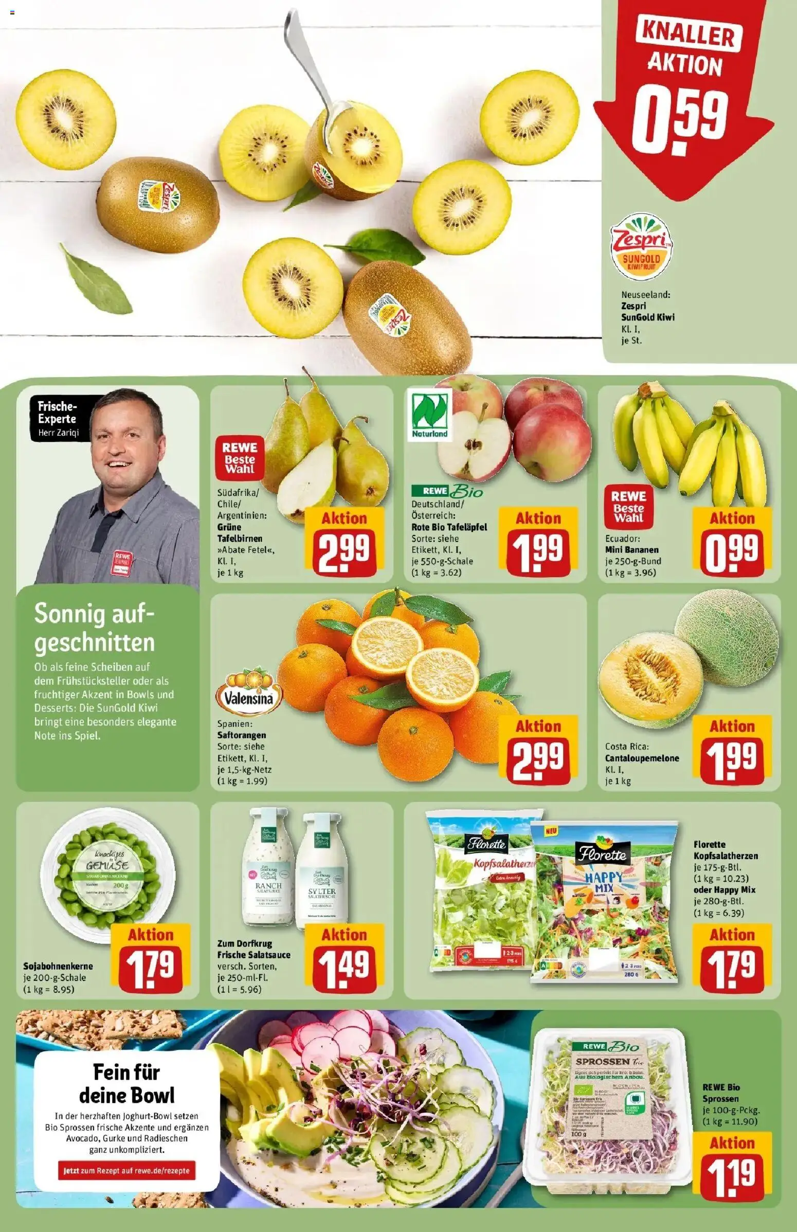 REWE Prospekt ab 04.05.2026 zum Blättern » Angebote | Seite: 10 | Produkte: Dressing, Bananen, Gemüse, Salat