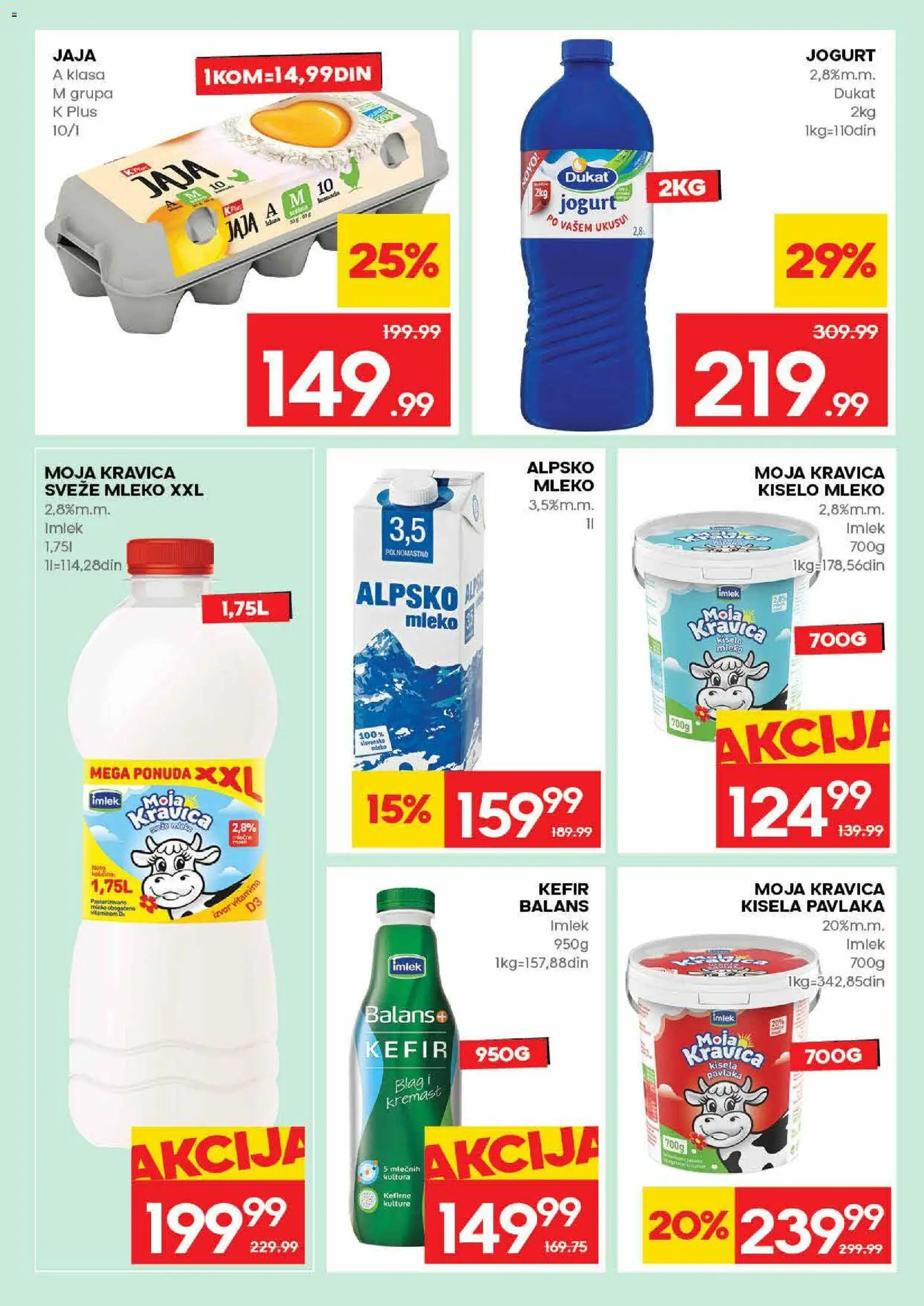 Roda katalog - važi od 21.05.2026 | Strana: 10 | Proizvode: Kisela pavlaka, Kiselo mleko, Mleko, Jogurt