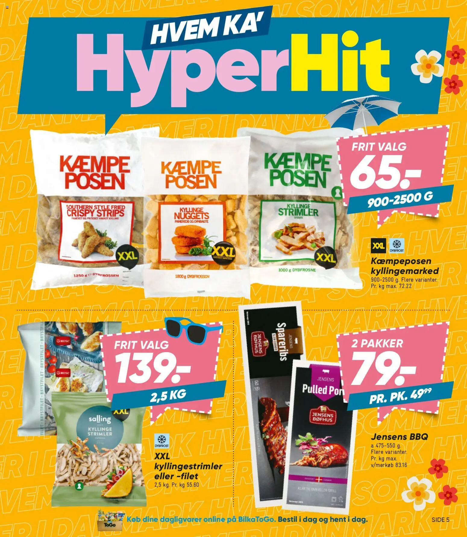 Bilka tilbudsavis – gyldig fra 10/07/2026 | Side: 5 | Produkter: Nuggets, Spareribs, Ovn, Grill